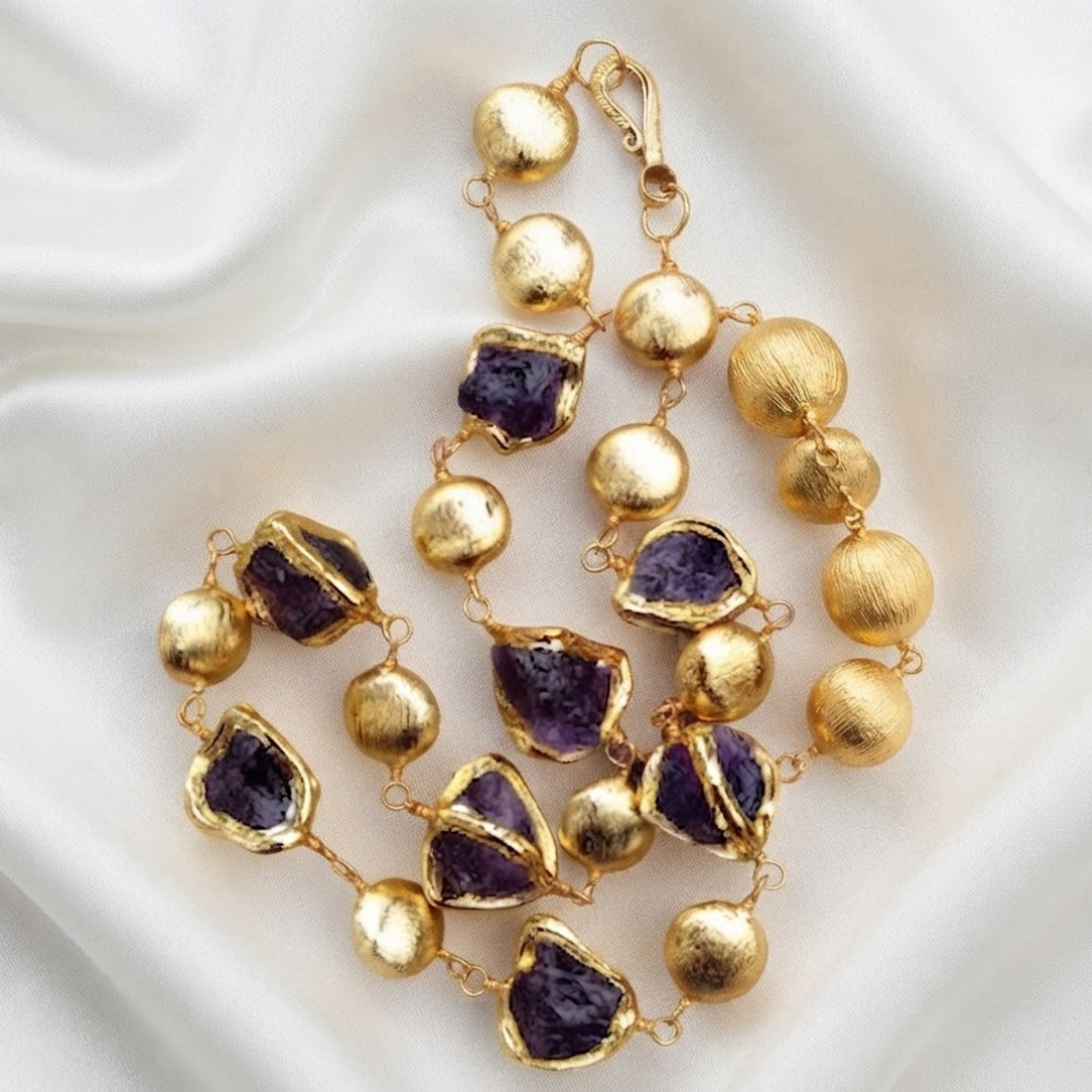 Salacia Natural Purple Quartz Necklace
