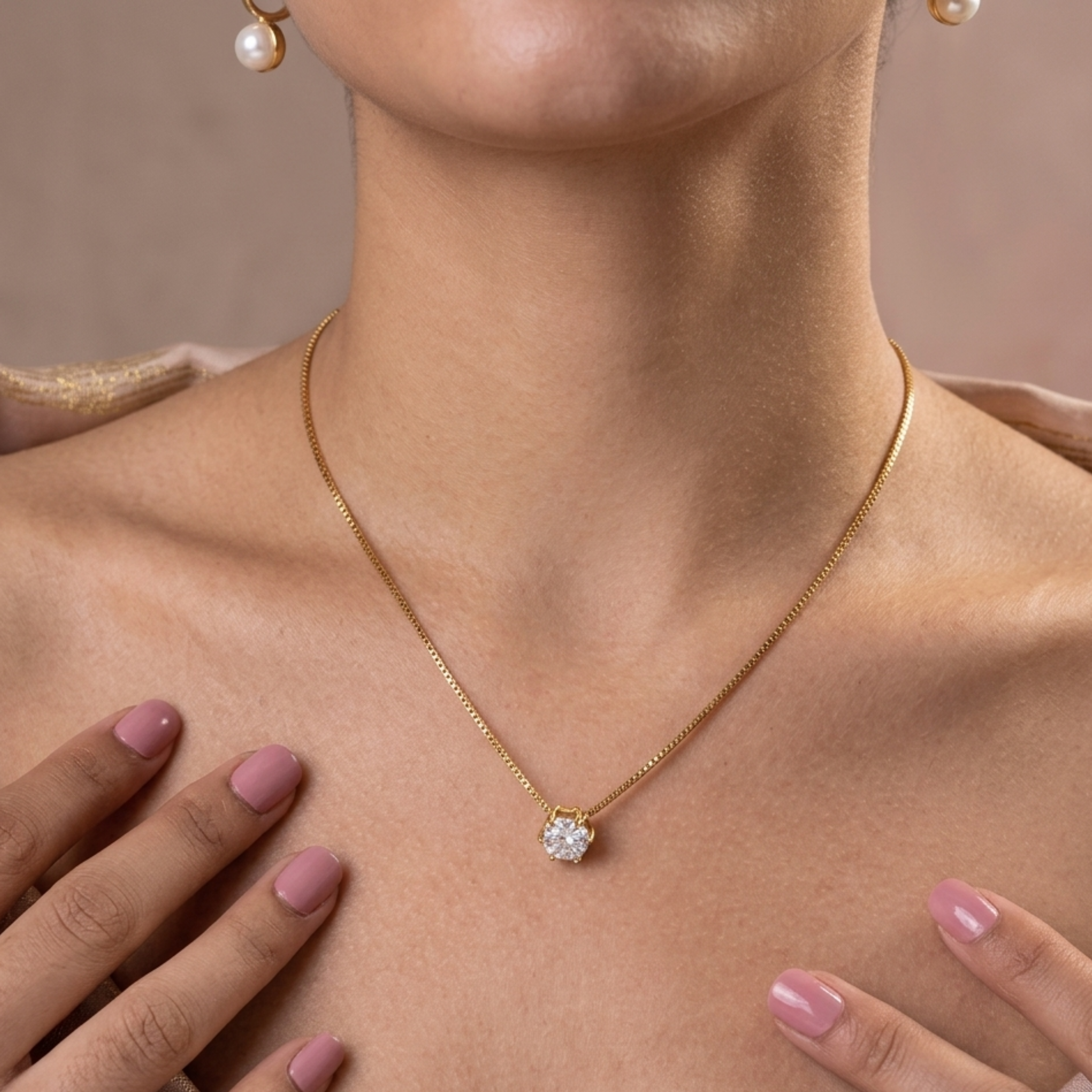 Nova Shine Solitaire Necklace