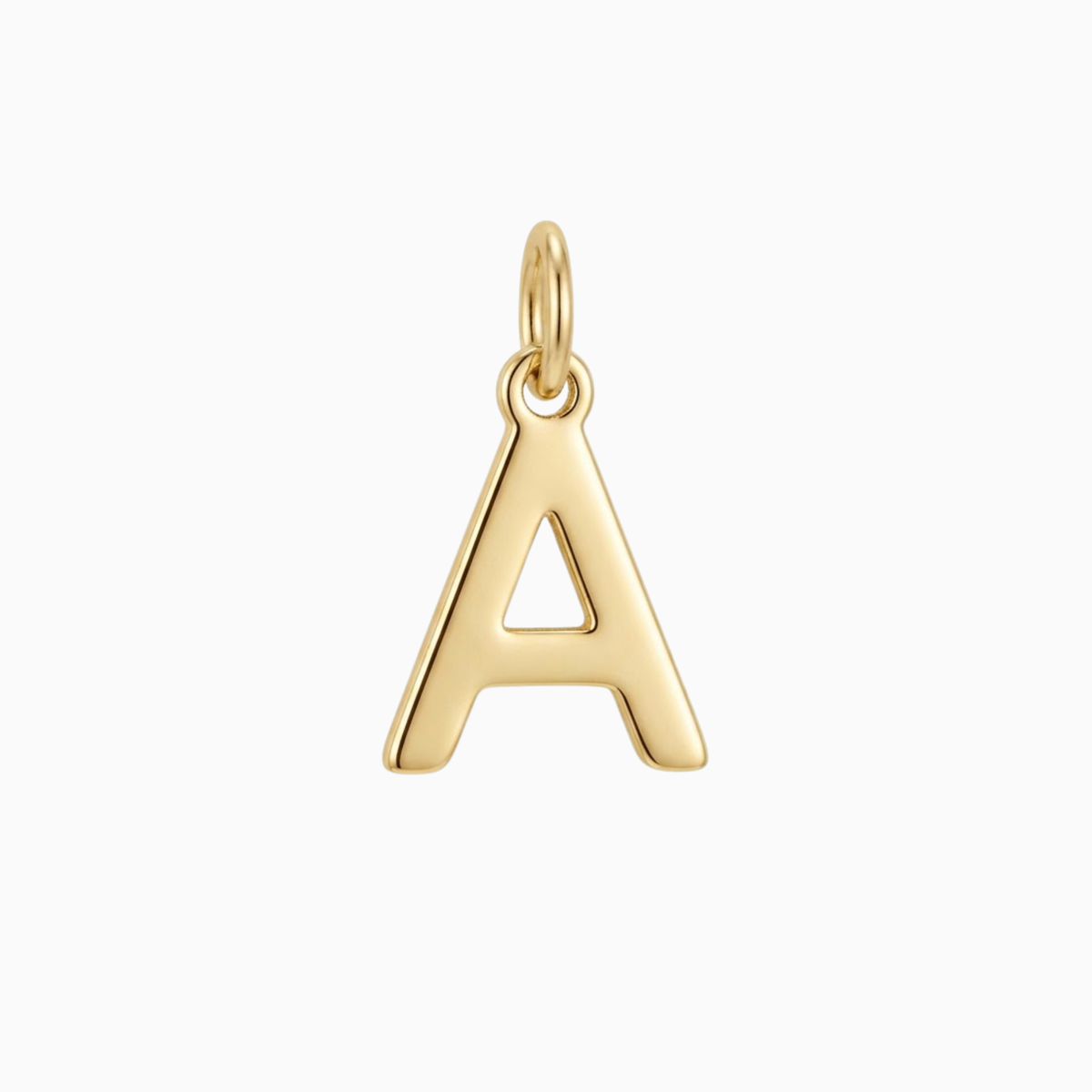 Anhänger - Goldener Anhänger mit Initiale A