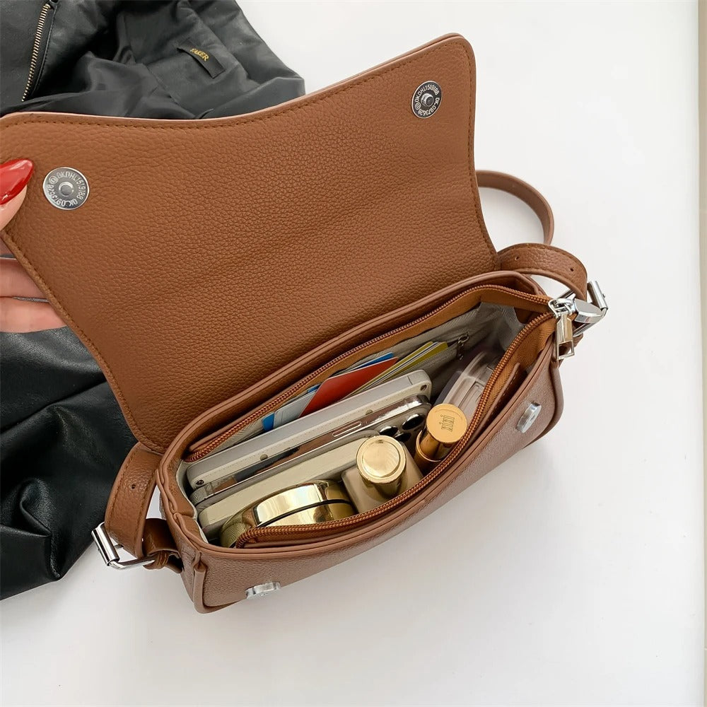 Celestia Curve Baguette Shoulder Bag