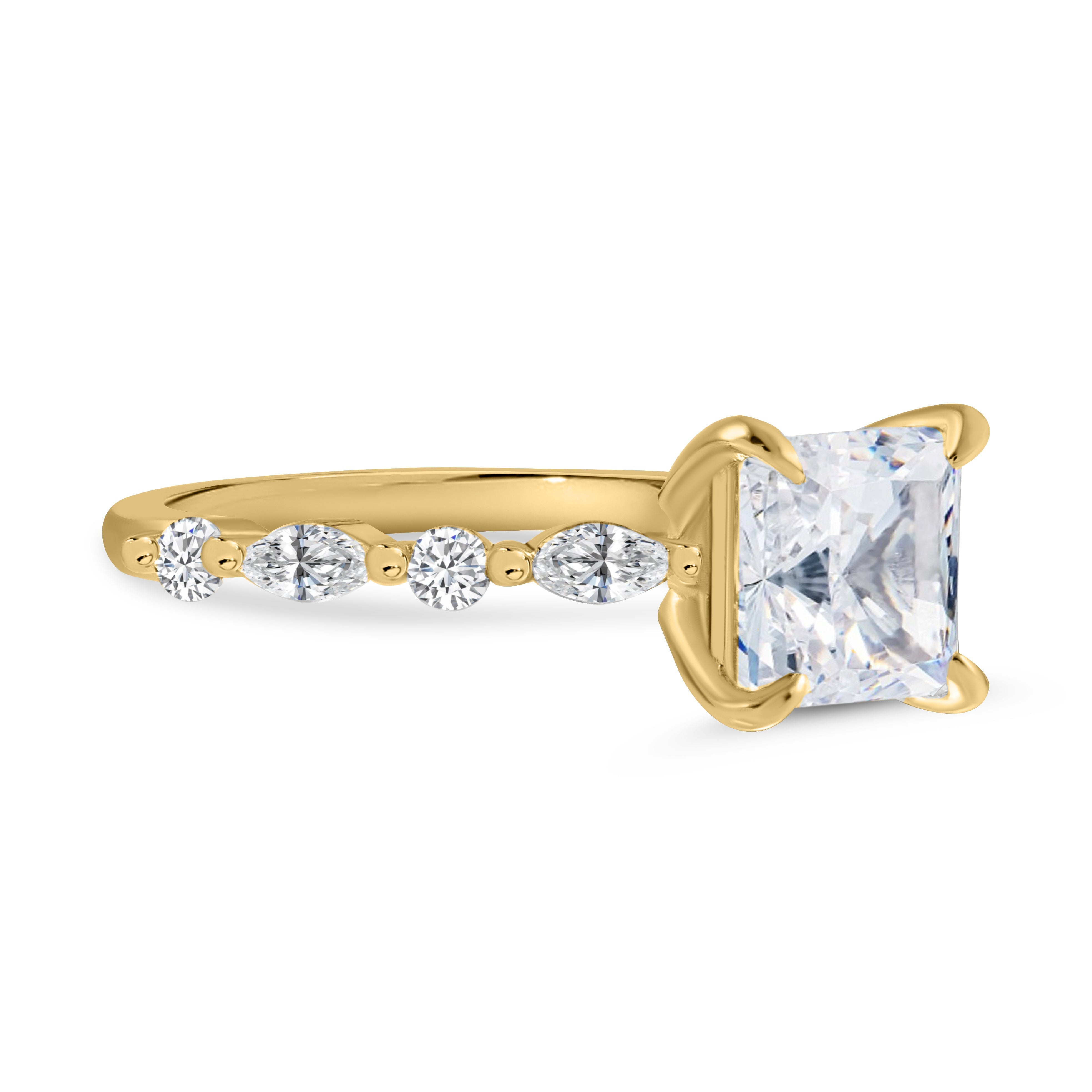 Ewige Gnade Moissanite Gold Verlobungsring