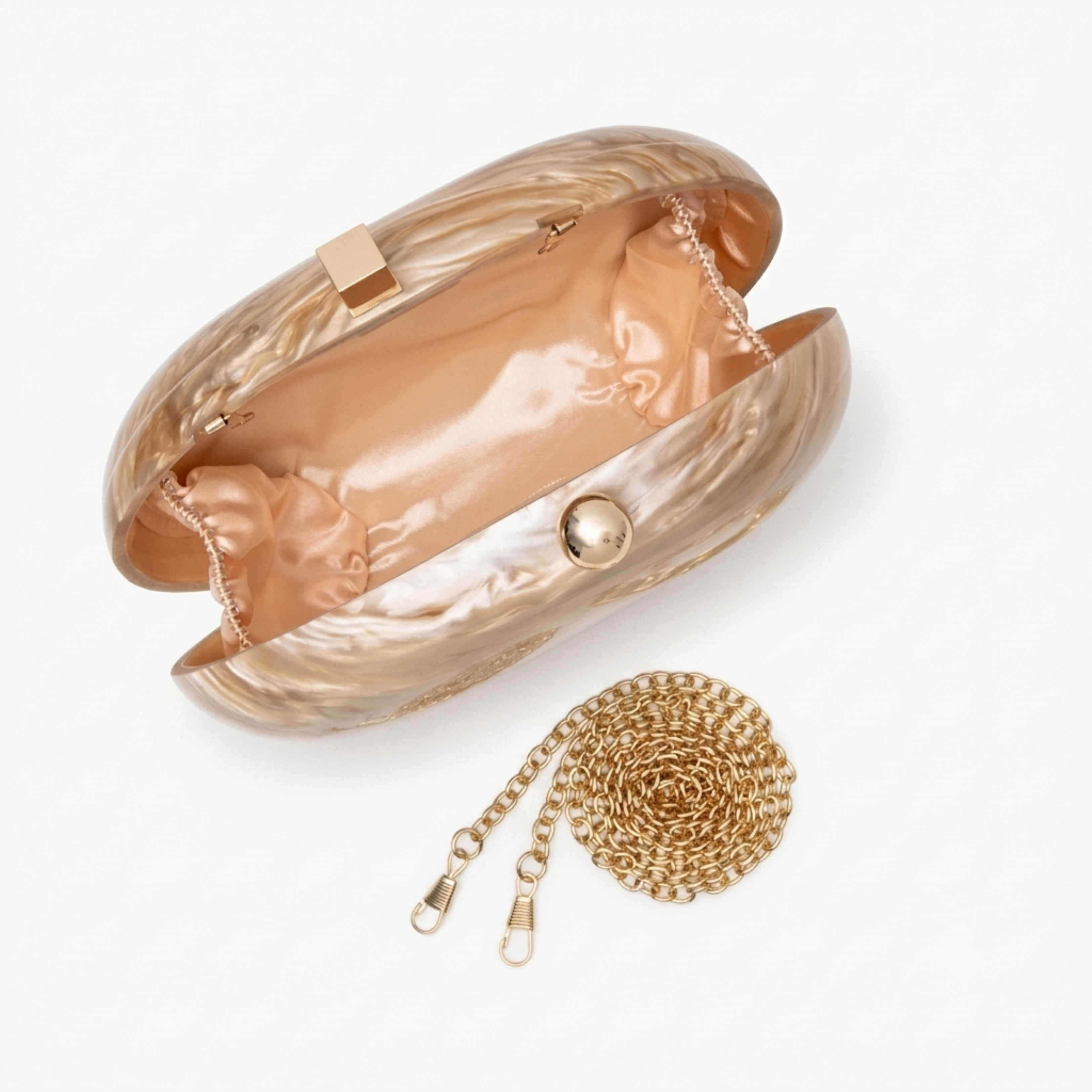 Marina Acryl-Clutch-Tasche