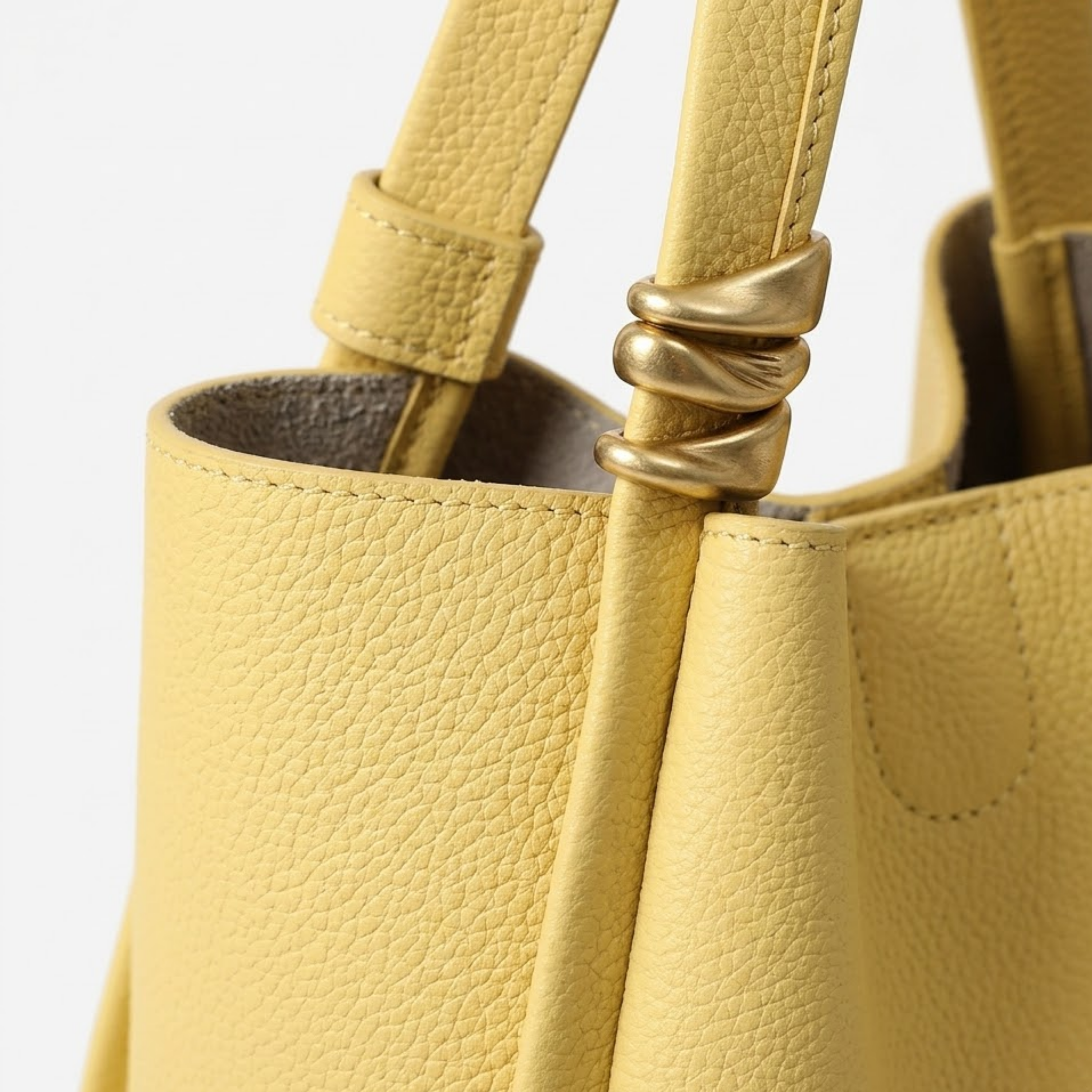 Nyra Genuine Leather Crossbody Bucket Bag