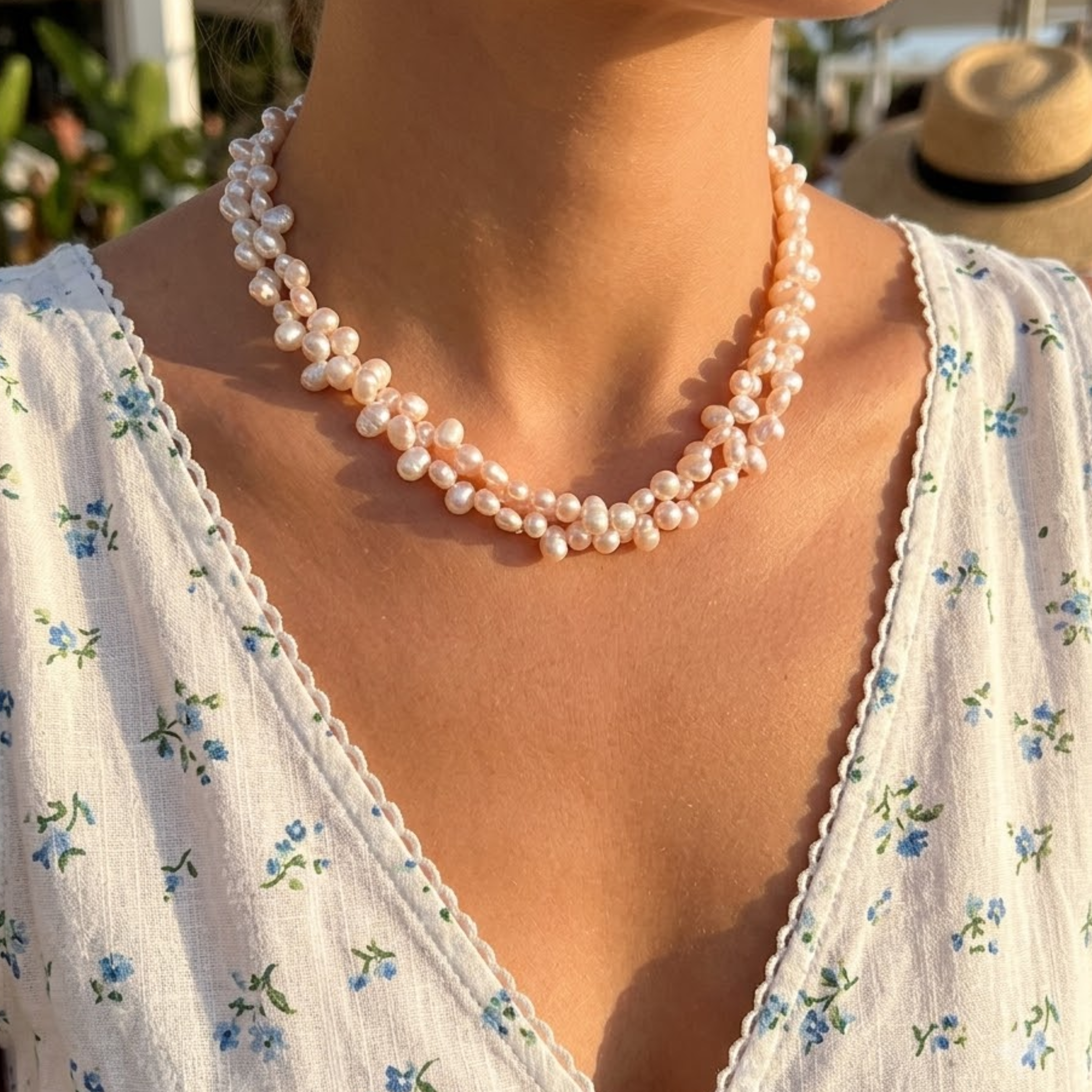 Thalassa Long Freshwater Pearl Necklace