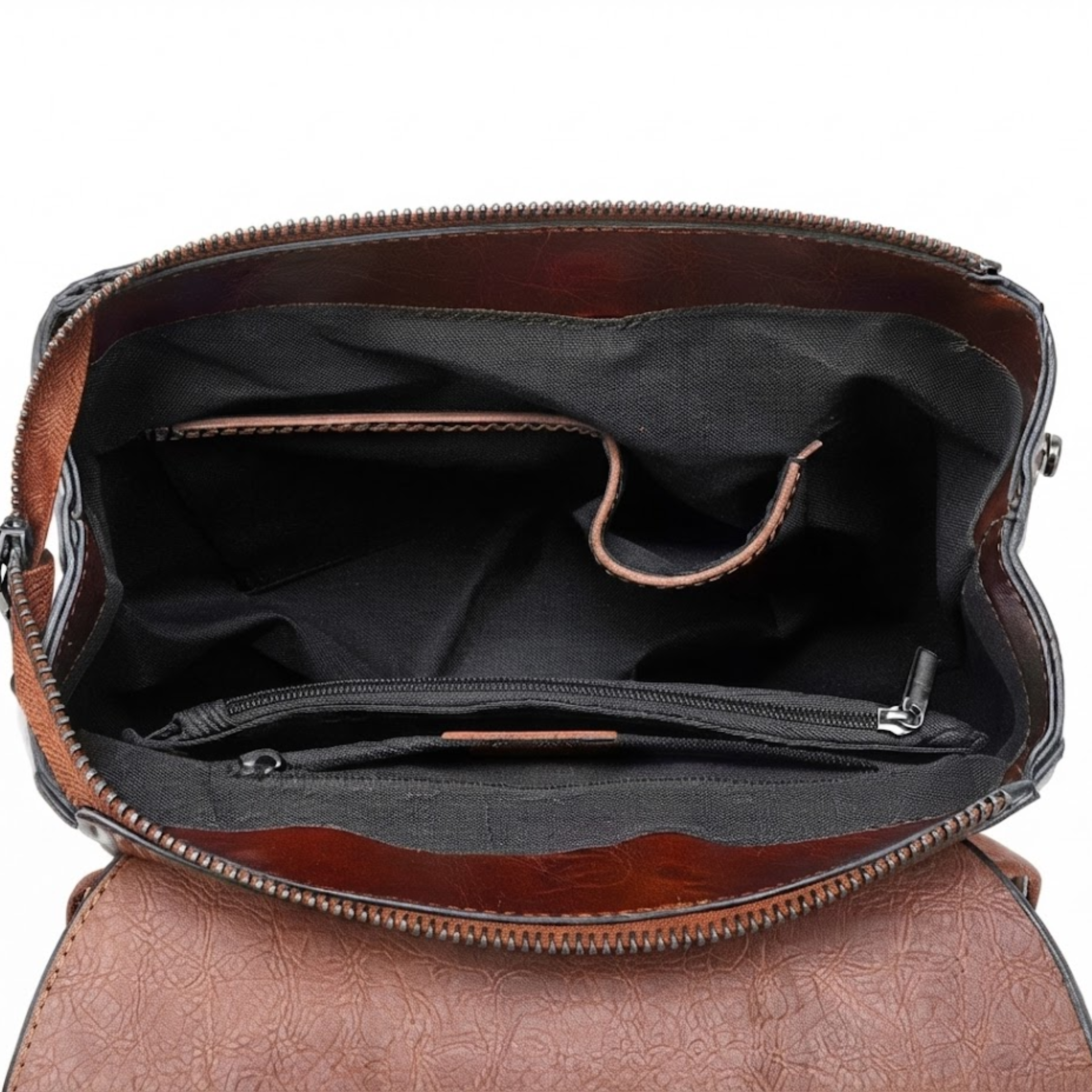Sypheria Classic Leather Backpack