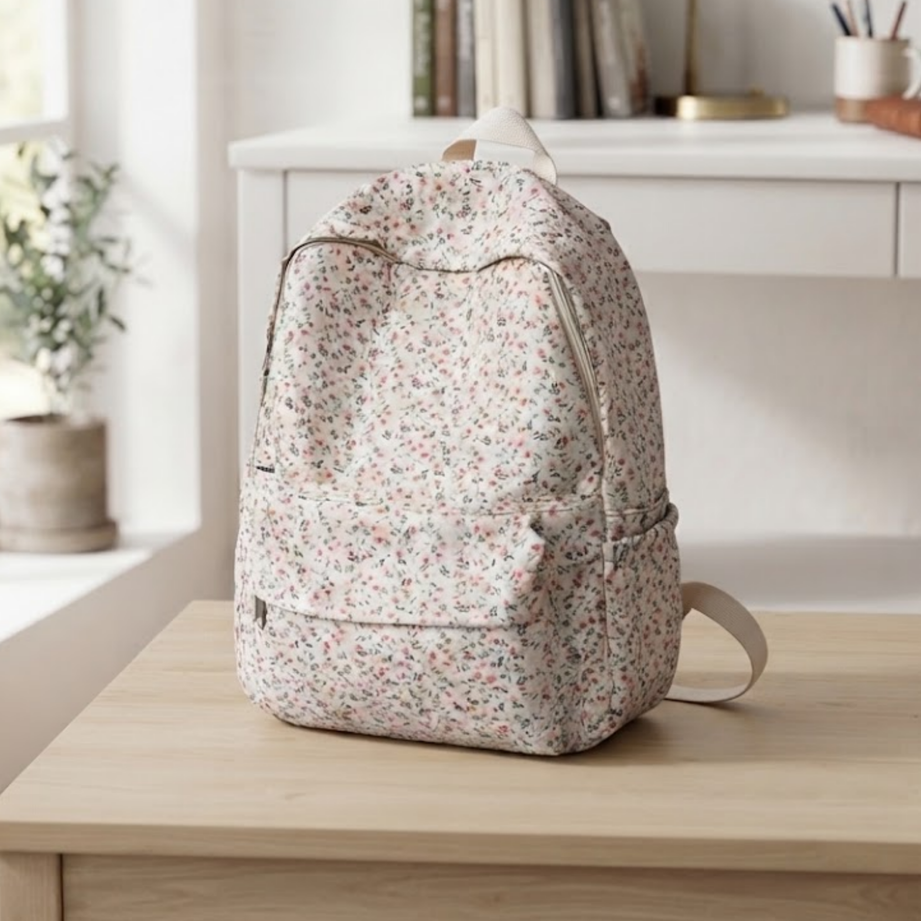 Violette Floral Nylon Backpack
