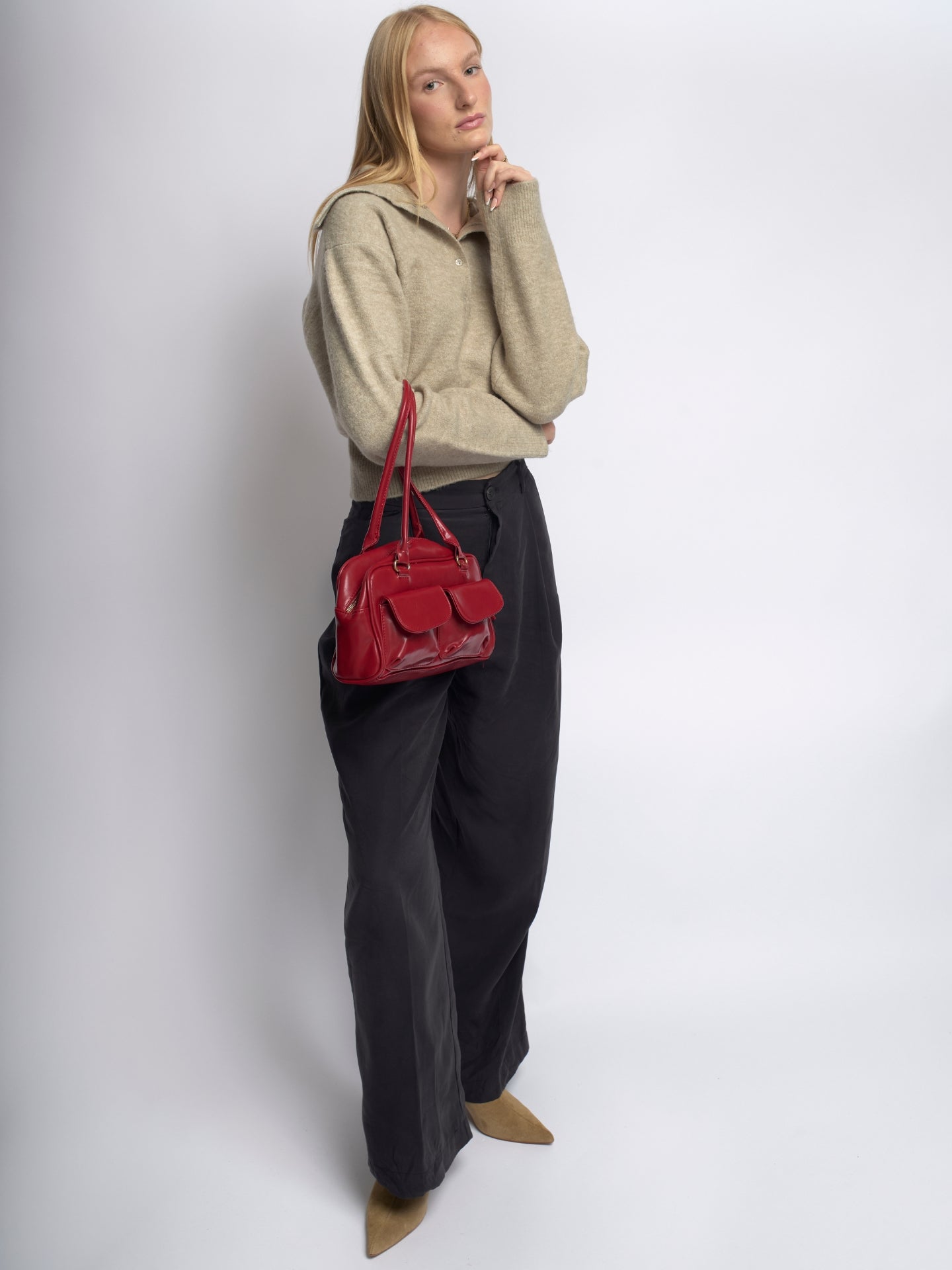 Sleek Leather Tote
