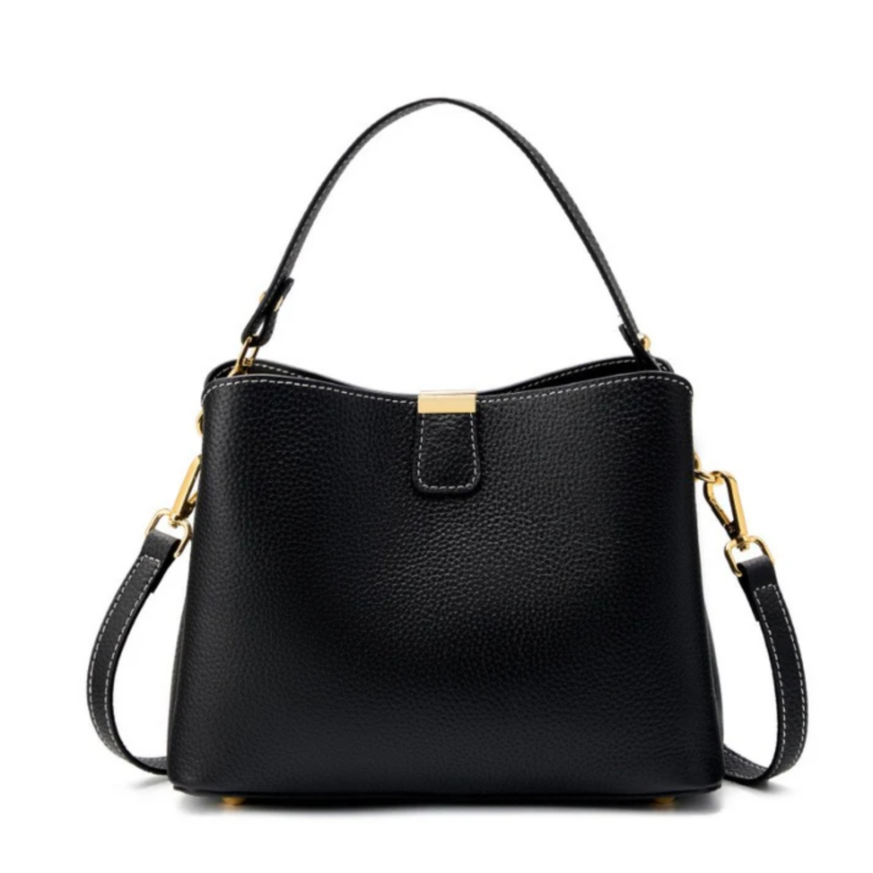 Verona Genuine Leather Bucket Handbag
