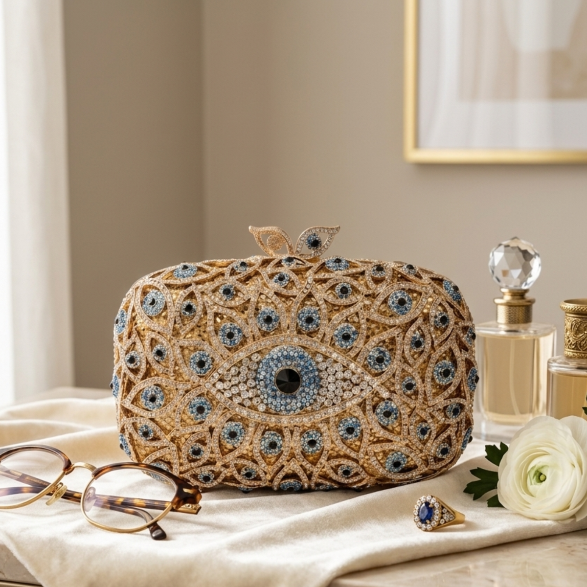 Zilla Evil Eye Clutch Bag