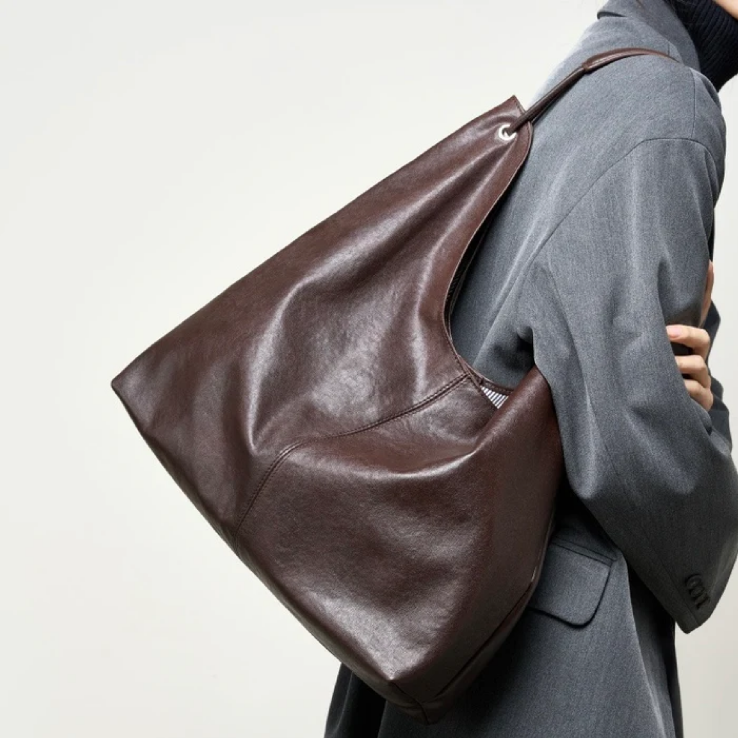 Théia Premium Echtleder-Shopper
