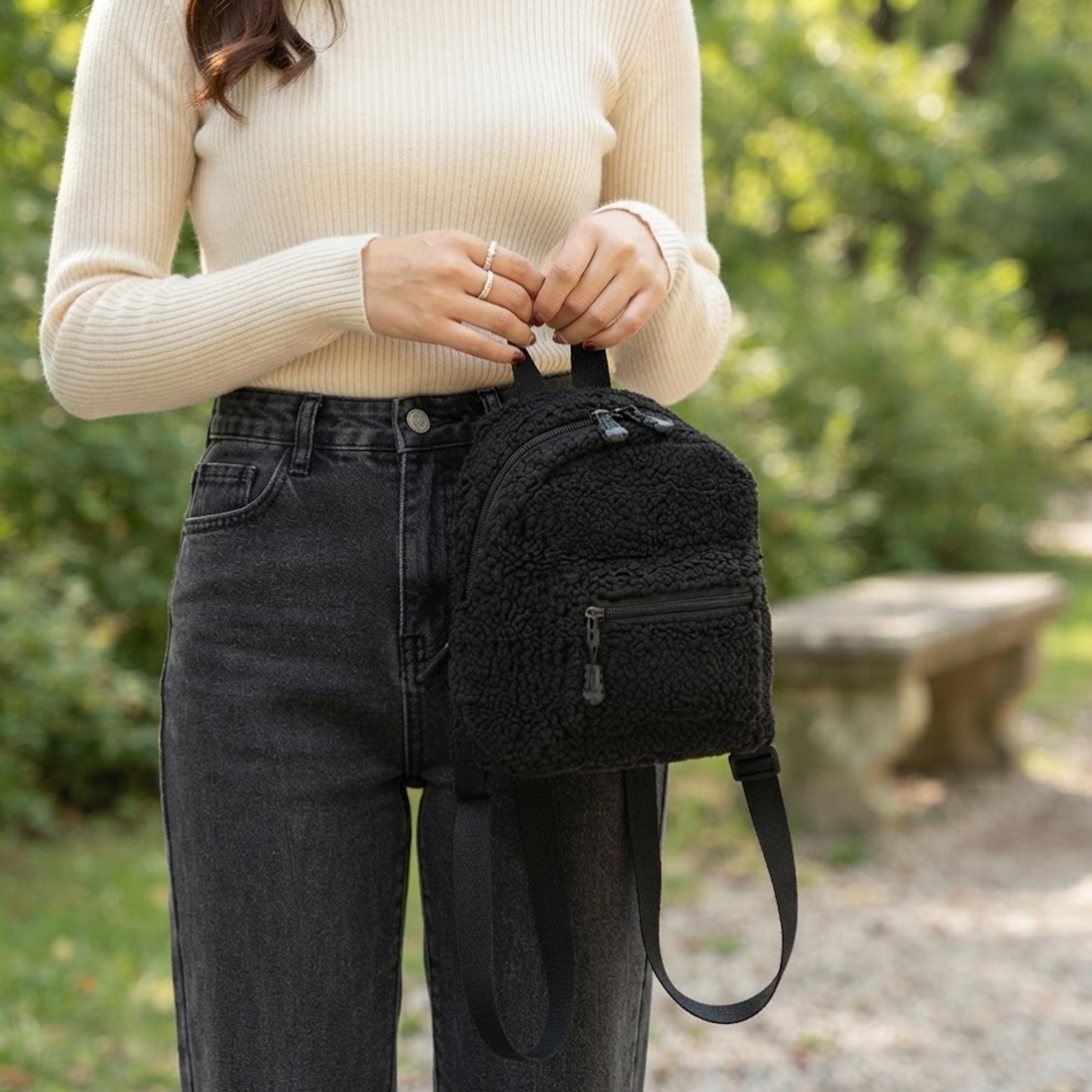 Amelie Soft Plush Backpack