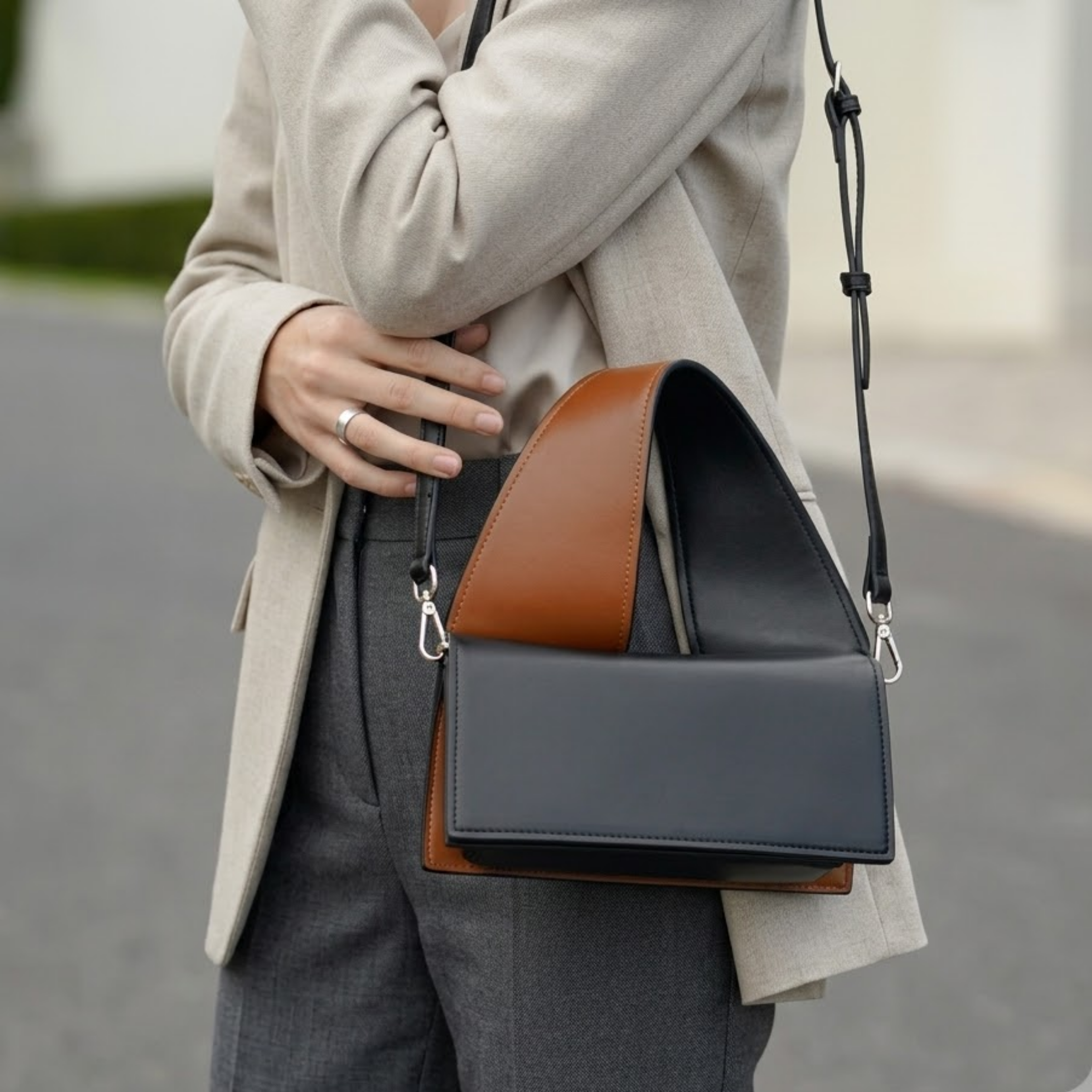 Selvianne Genuine Leather Handbag