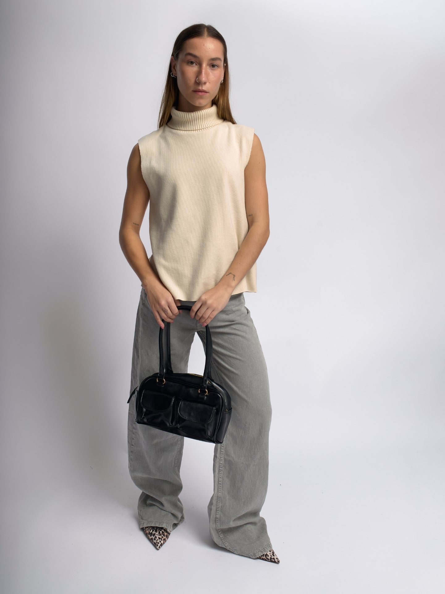 Sleek Leather Tote
