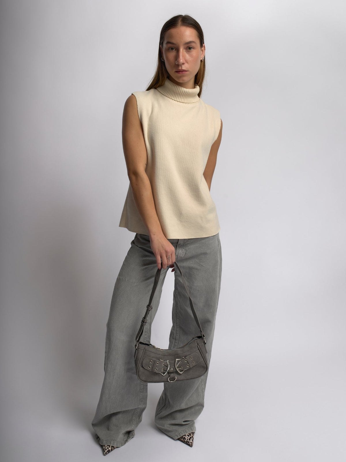 Mini Strap Zazie  Leather Shoulder Bag