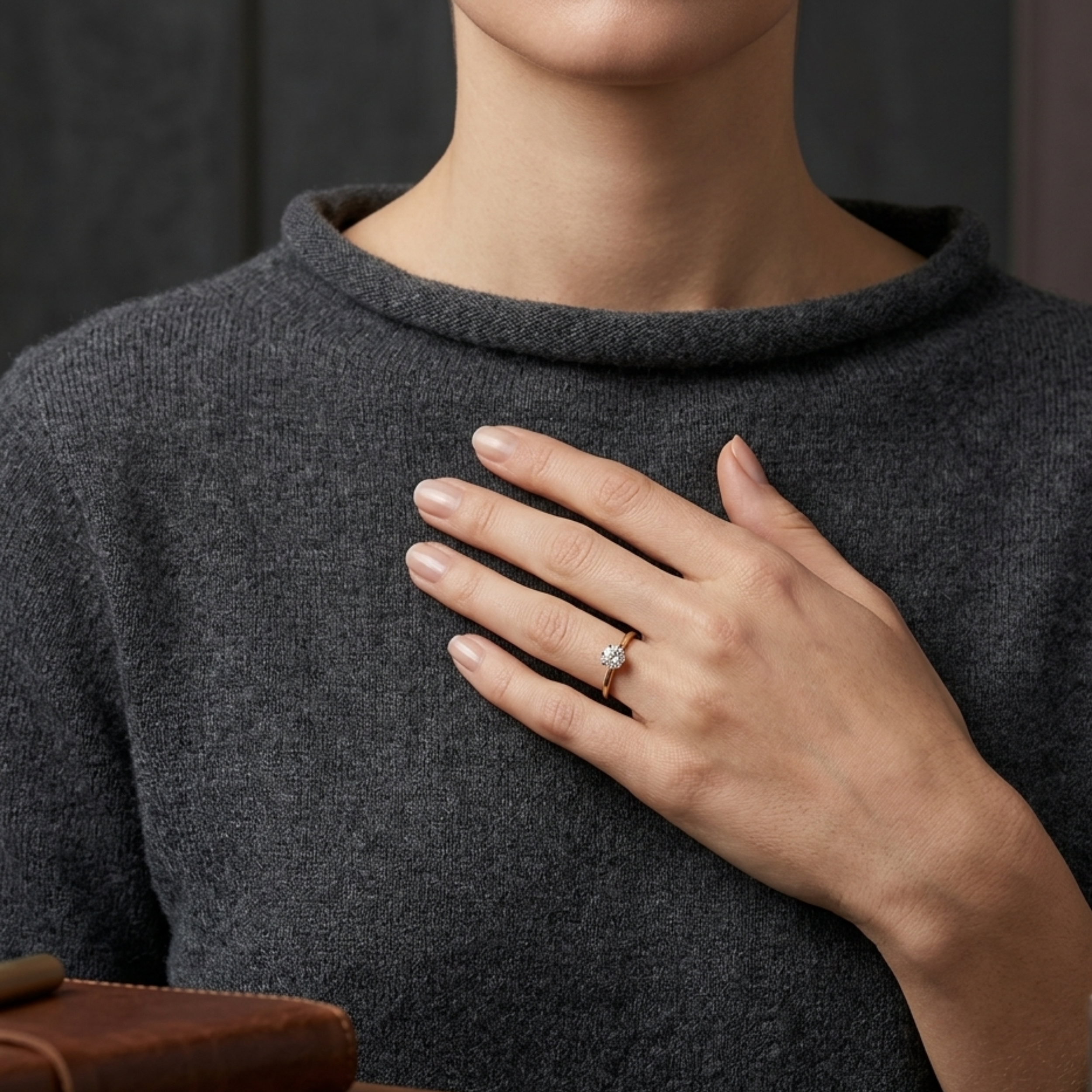 Theia Minimalist Solitaire Ring