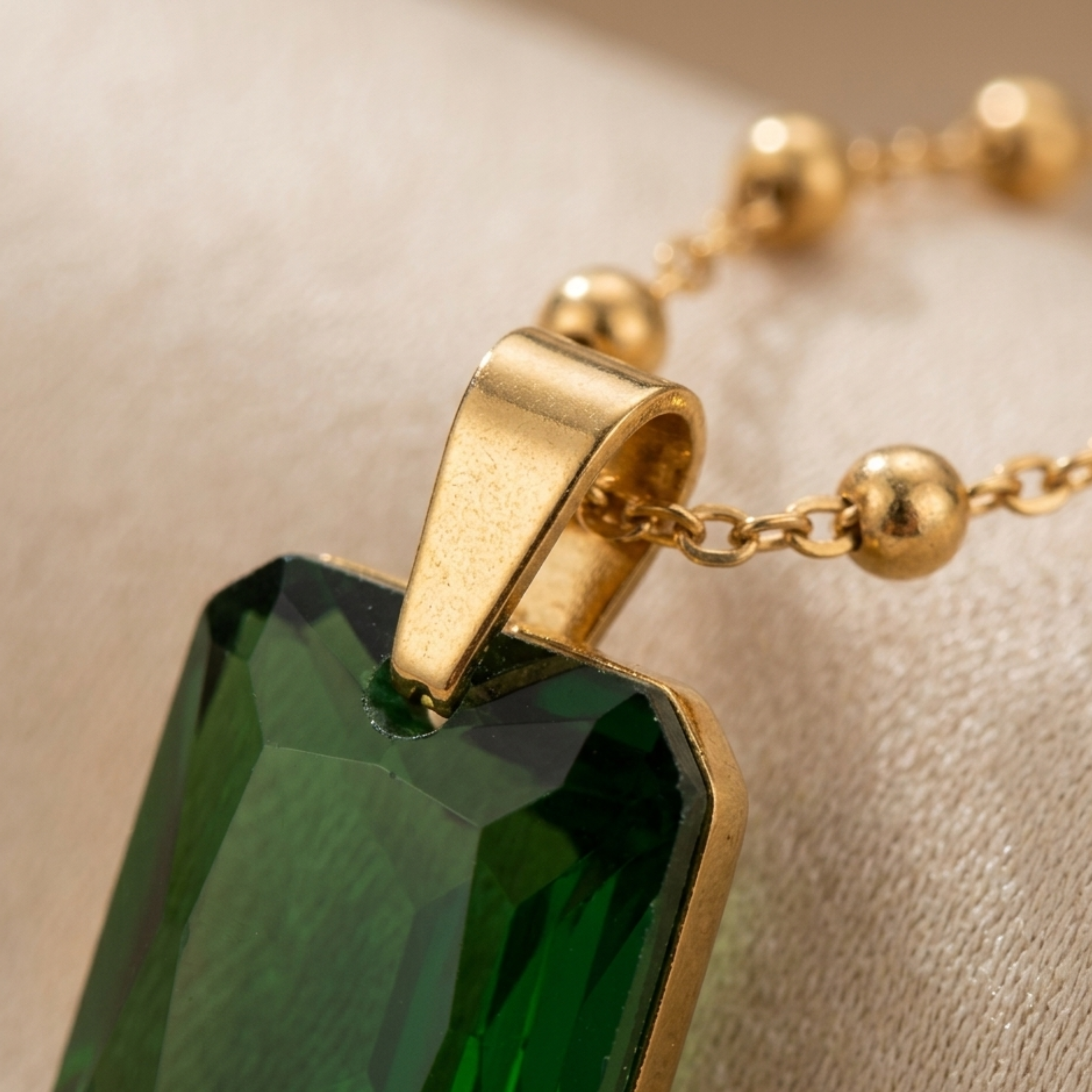 Silvana Luxe Smaragd-Halskette