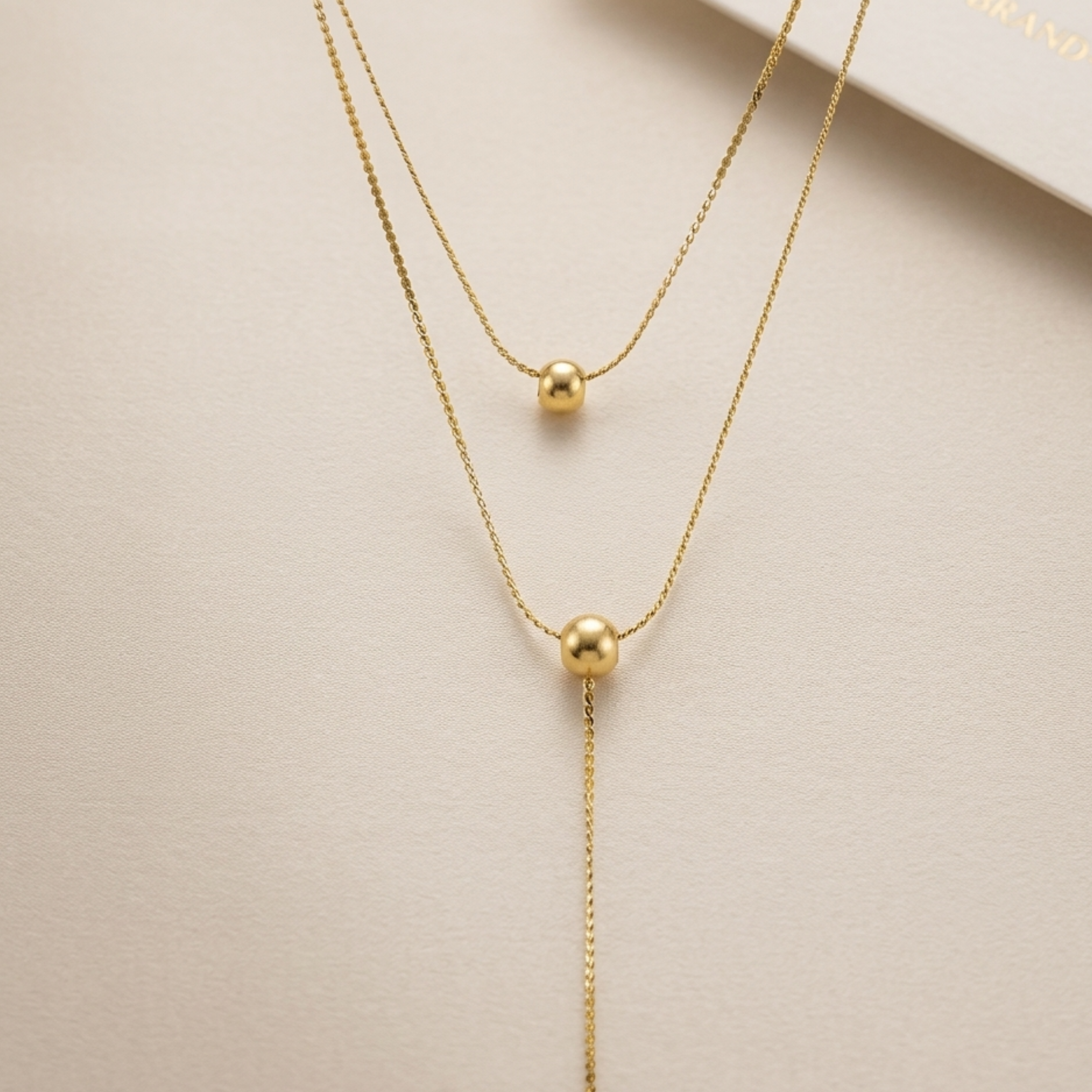 Marcelline Dangle Bead Necklace
