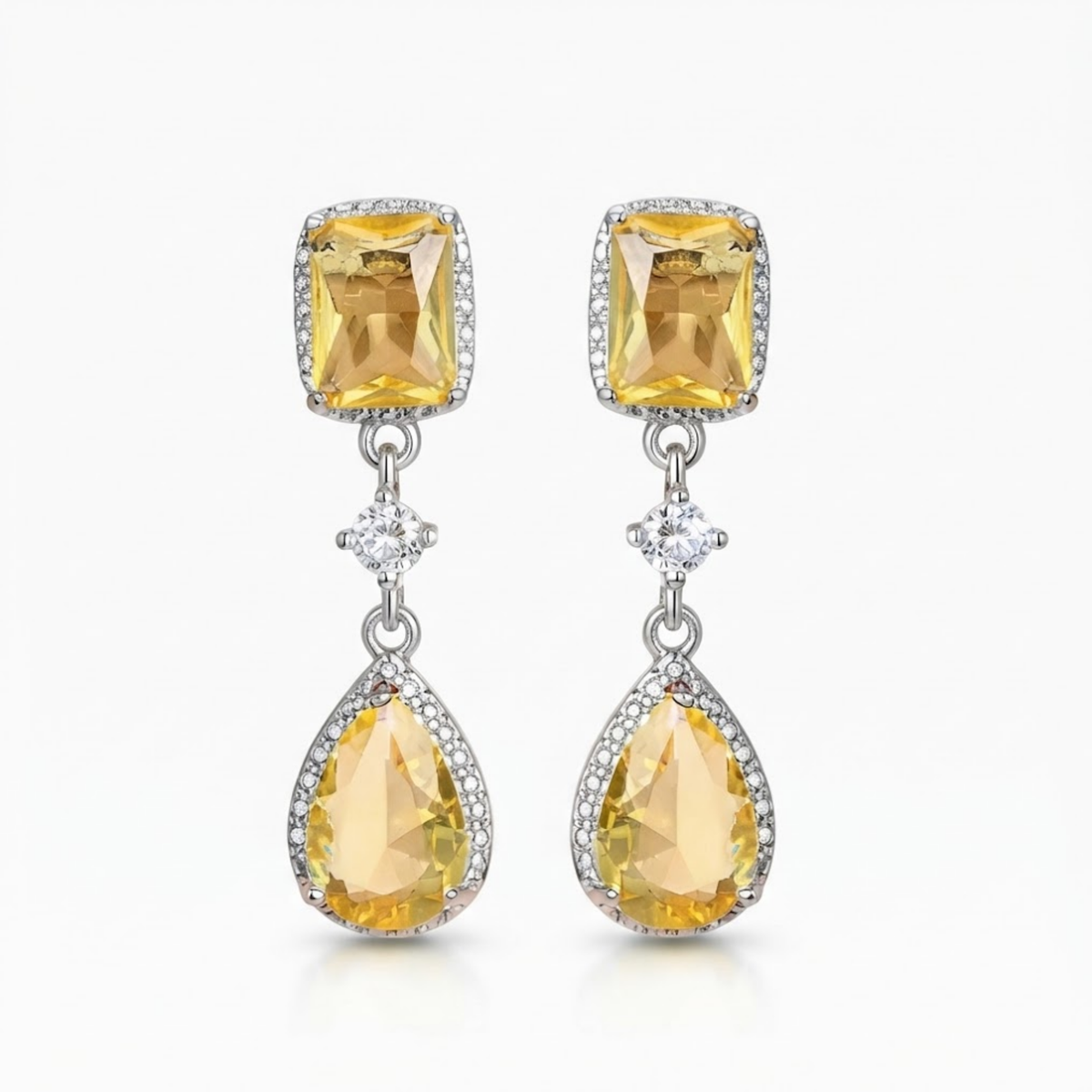 Fiona Crystal Drop Earrings