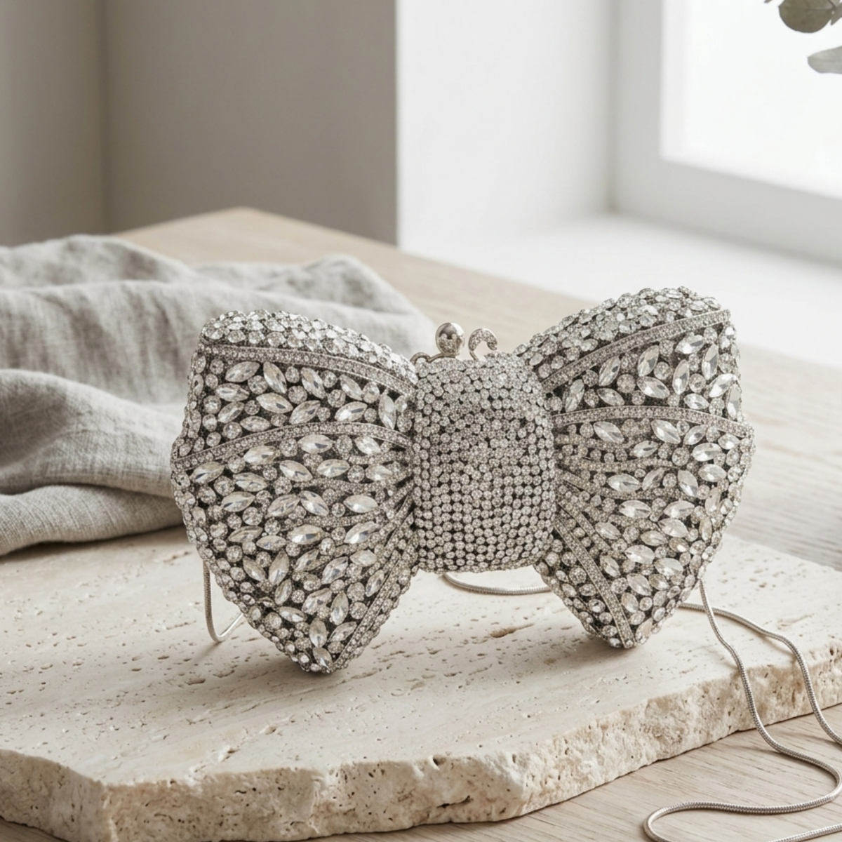 Morgana Clutch-Tasche mit Schleife