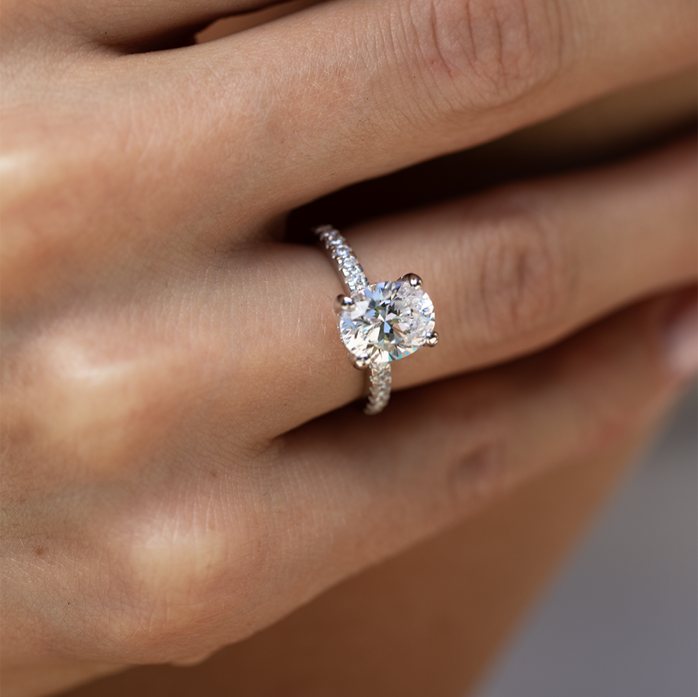 Eternal Radiance Moissanite Solitaire Ring