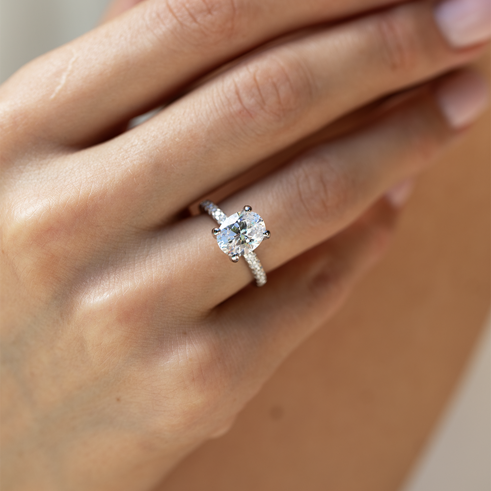 Eternal Radiance Moissanite Solitaire Ring