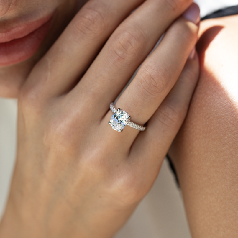 Eternal Radiance Moissanite Solitaire Ring