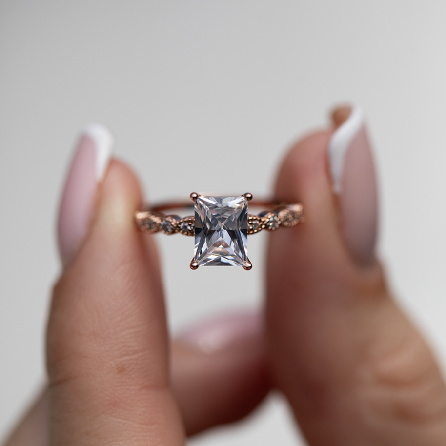 Eternal Grace Moissanite Solitaire Ring