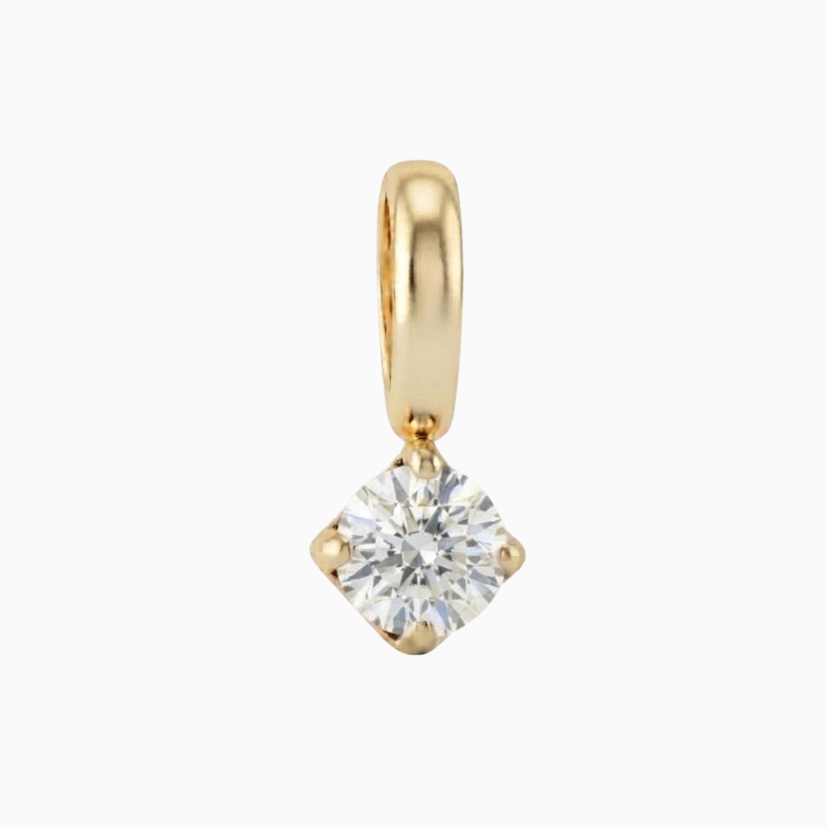 Anhänger - Geburtssteinanhänger mit quadratischem Schliff für April