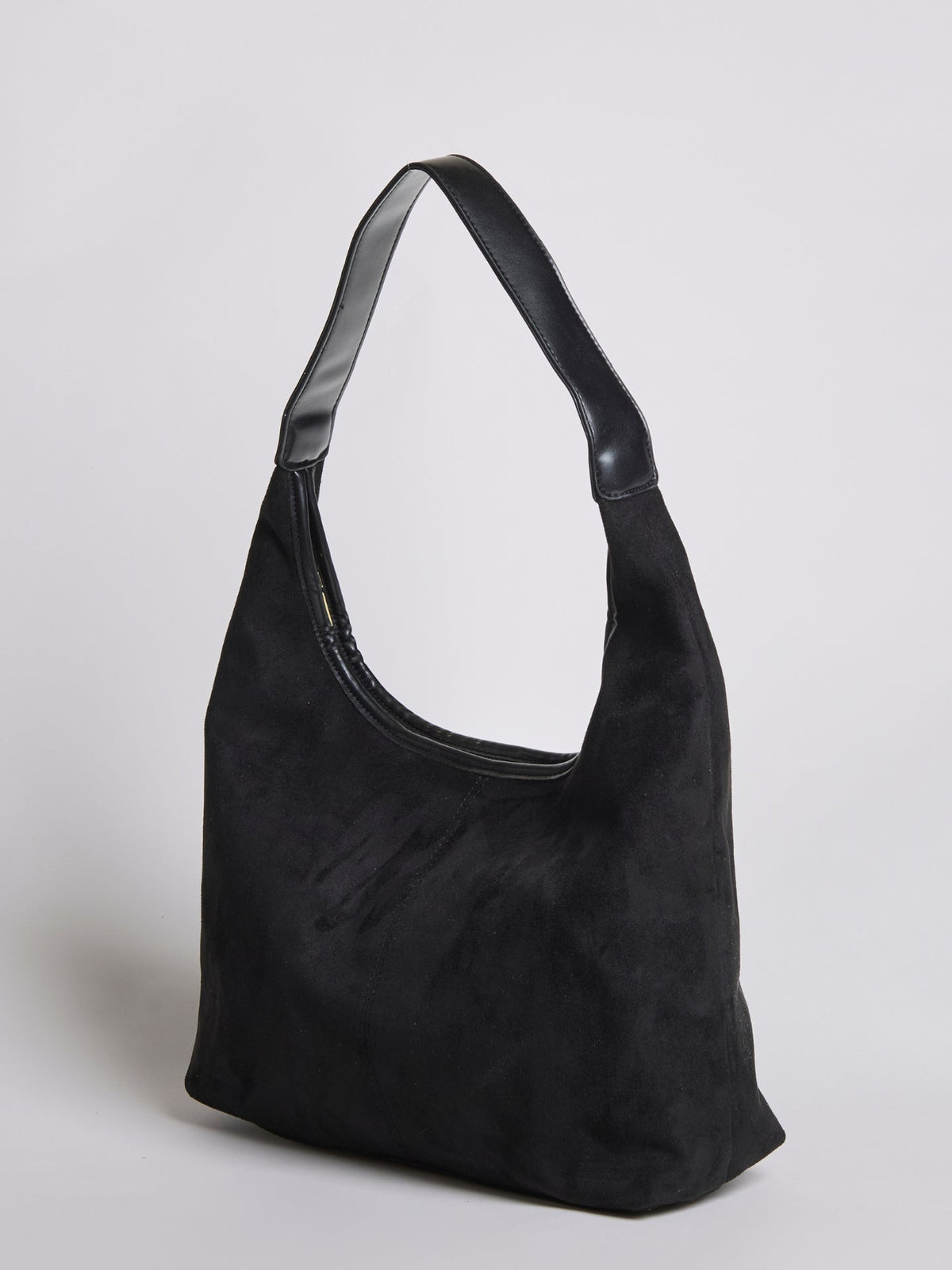 Elegant Vegan Leather Half-Moon Tote