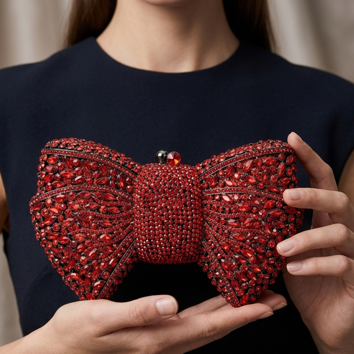 Morgana Clutch-Tasche mit Schleife