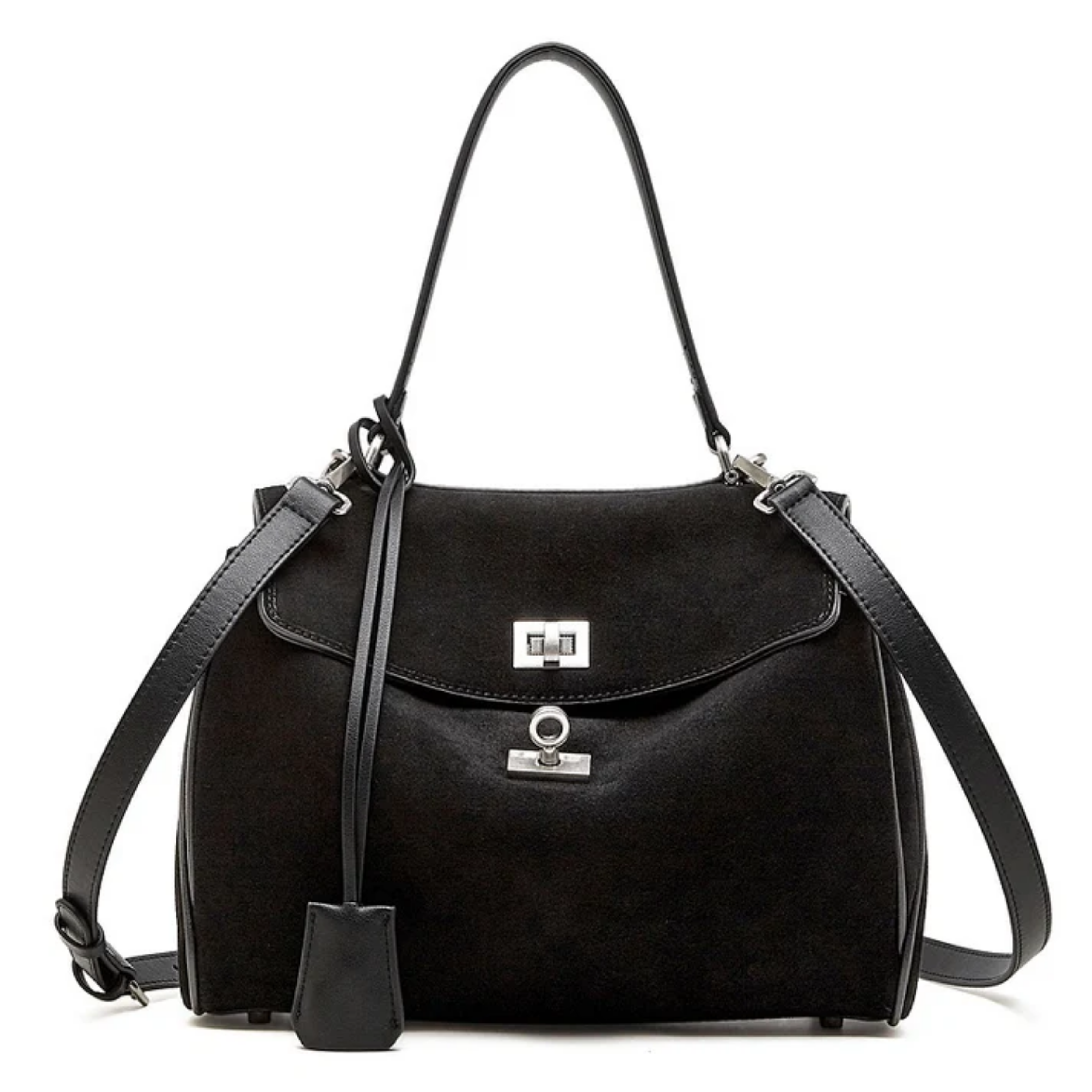 Sylvae Soft Suede Echtleder Handtasche mit Tragegriff