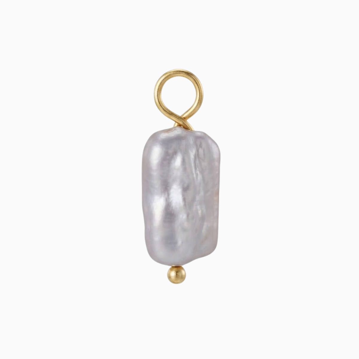 Charms - Rectangular Pearl Pendant