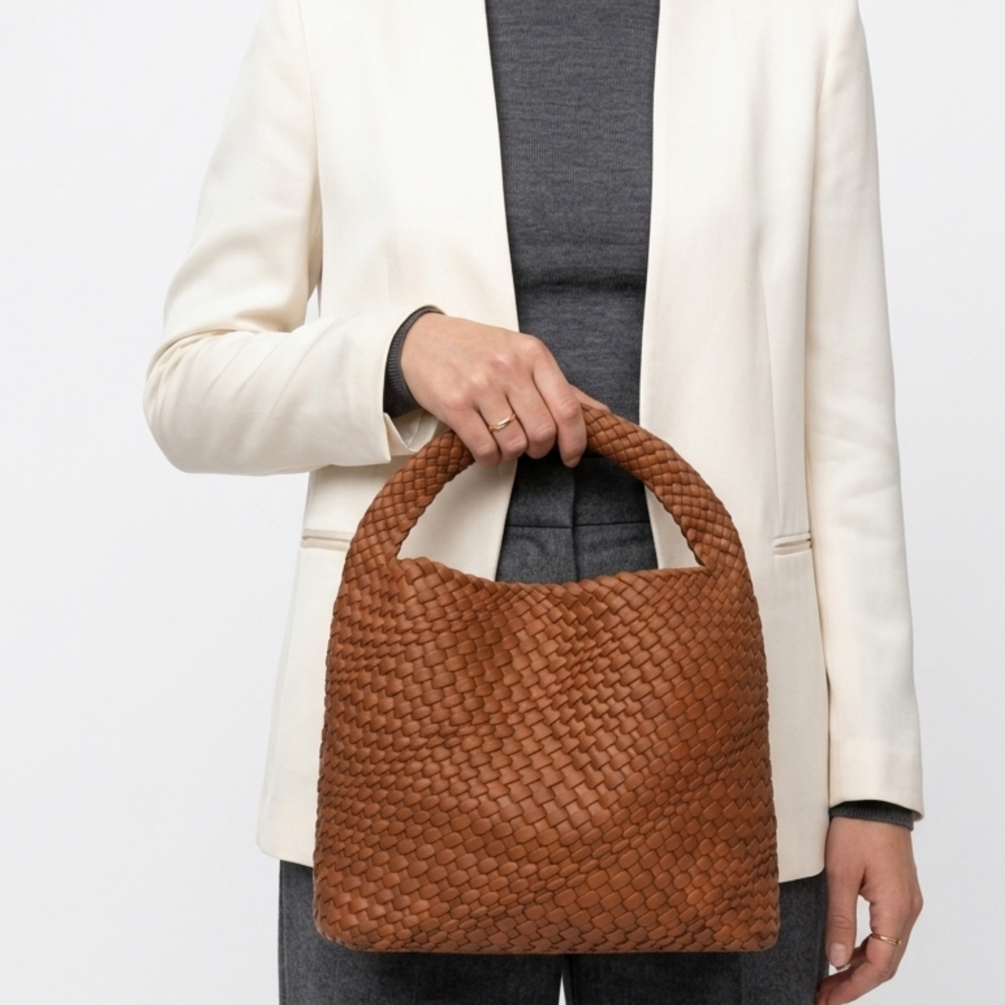 Clarette Schultertasche aus echtem Leder