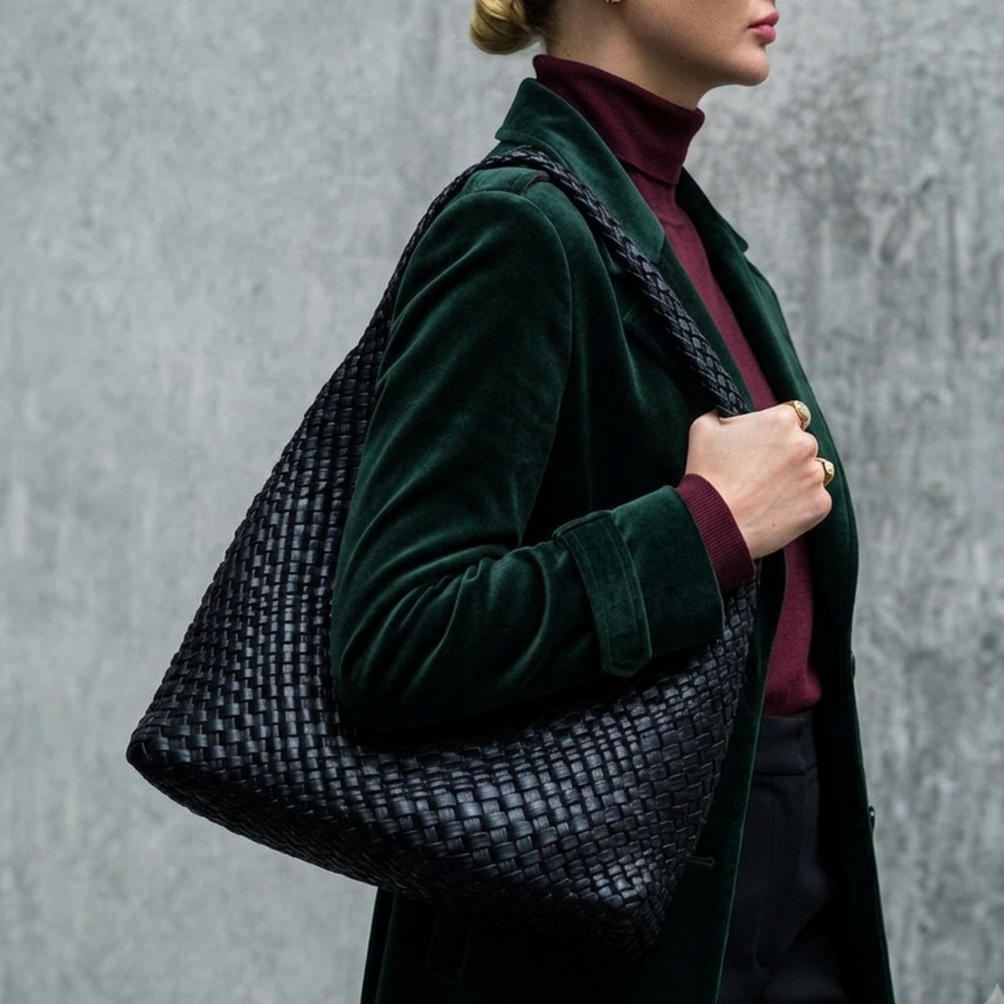 Clarette Schultertasche aus echtem Leder