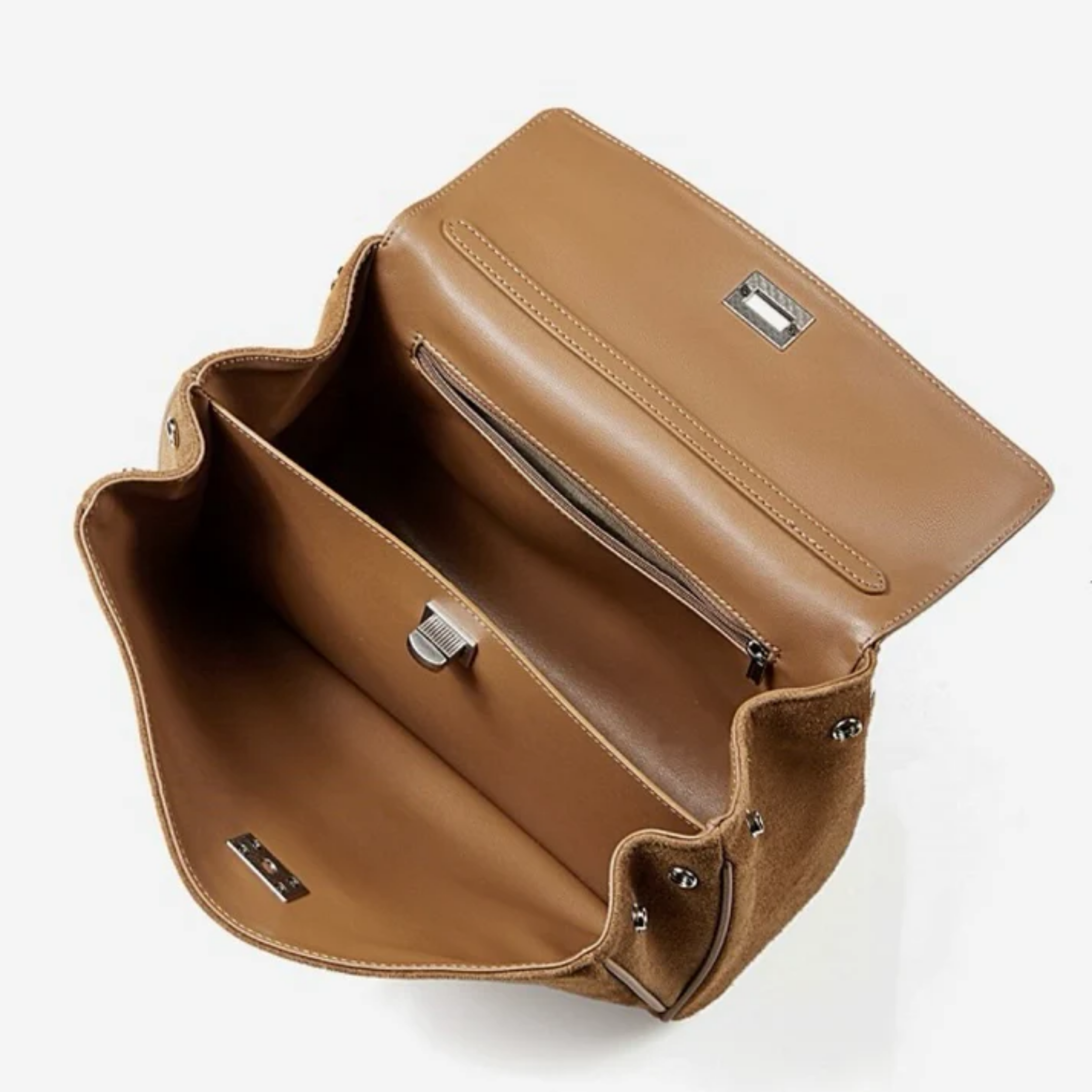 Sylvae Soft Suede Echtleder Handtasche mit Tragegriff