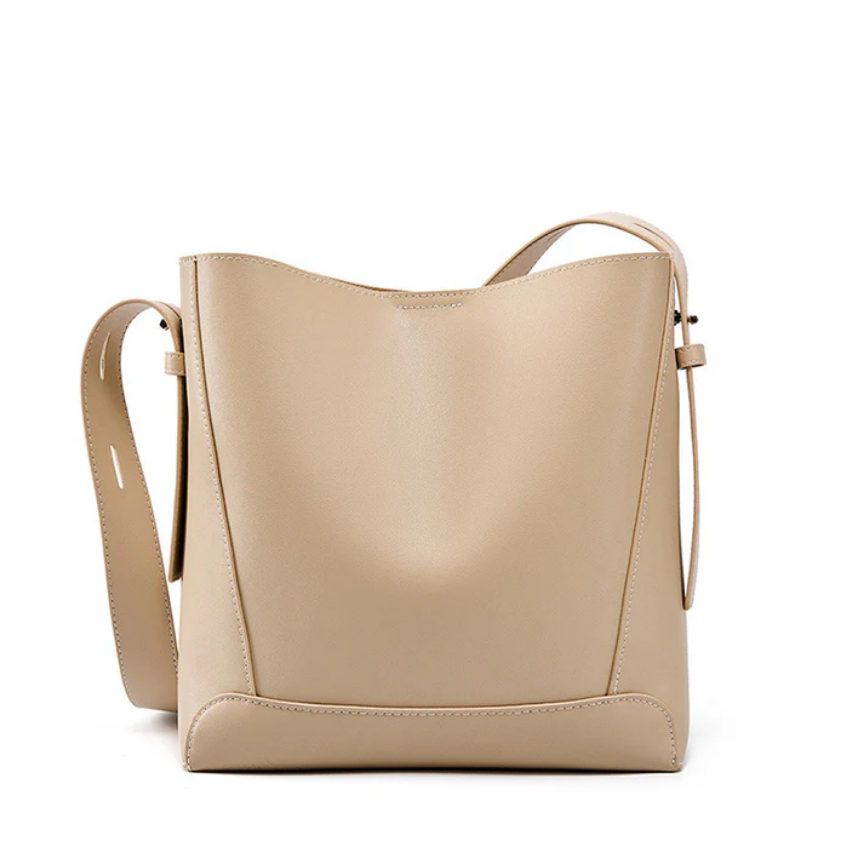 Ardena Echtleder Crossbody- und Schultertasche im Oversized Bucket-Design