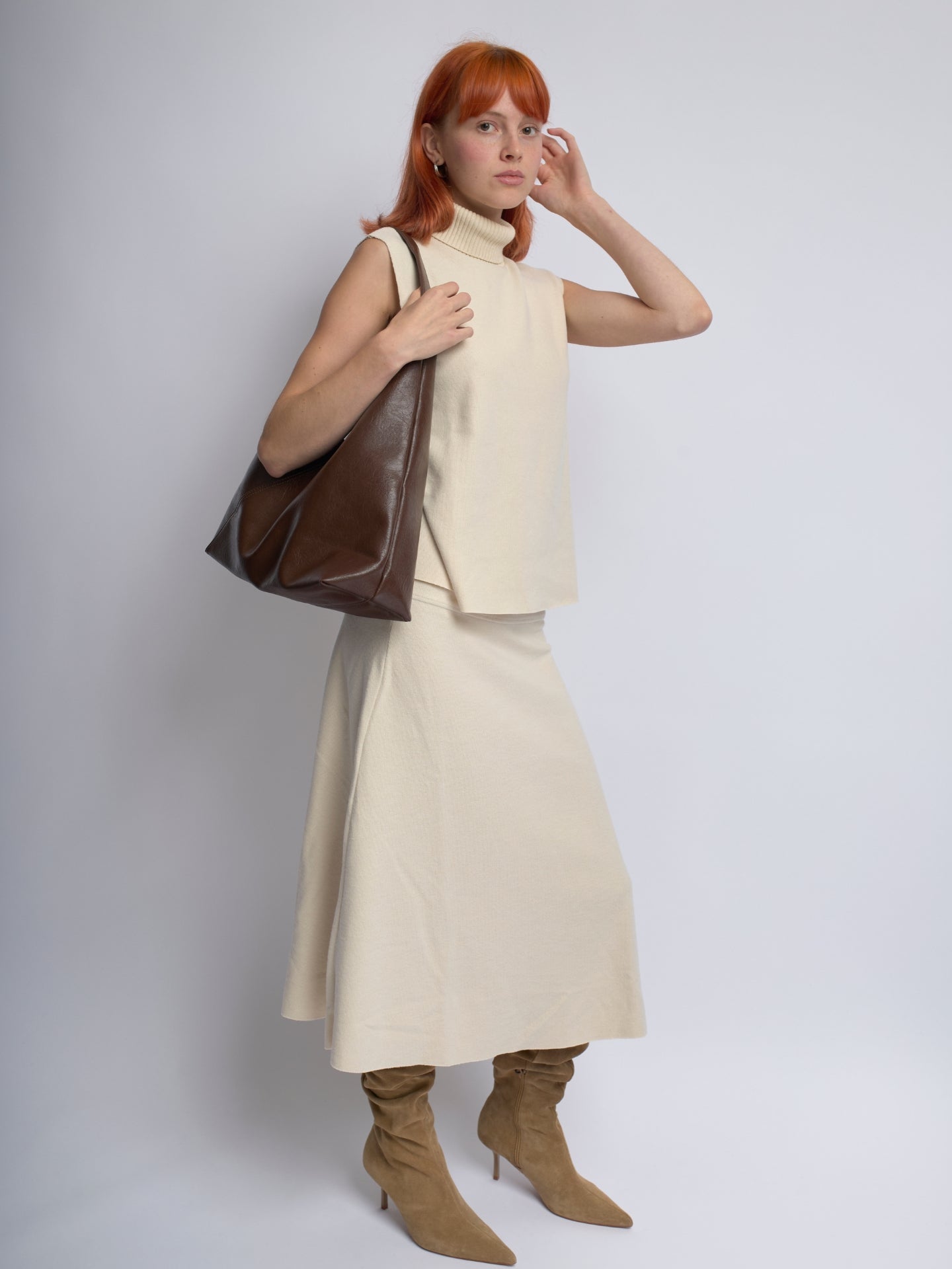 Olivia Leder Schultertasche