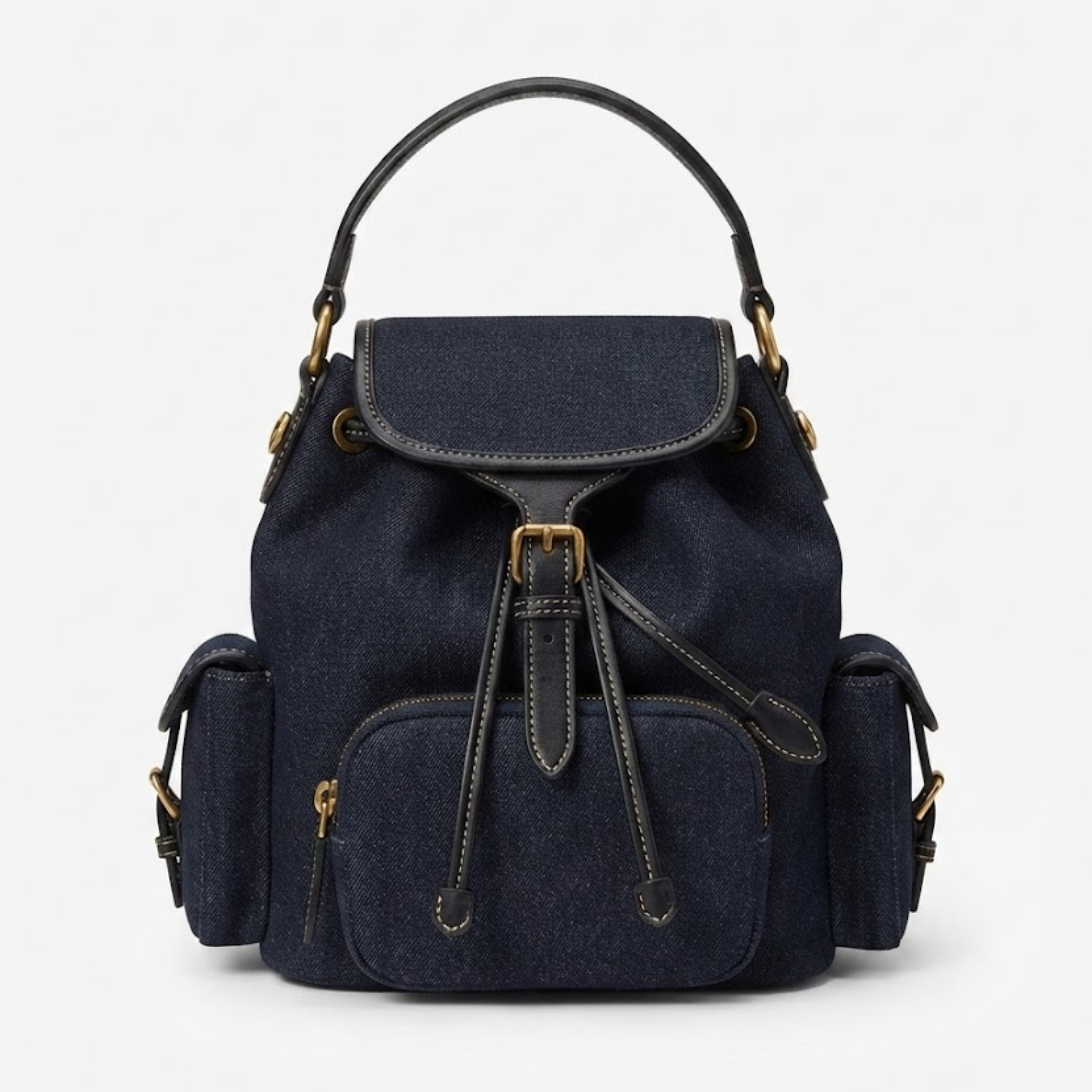 Mila Blue Denim Backpack
