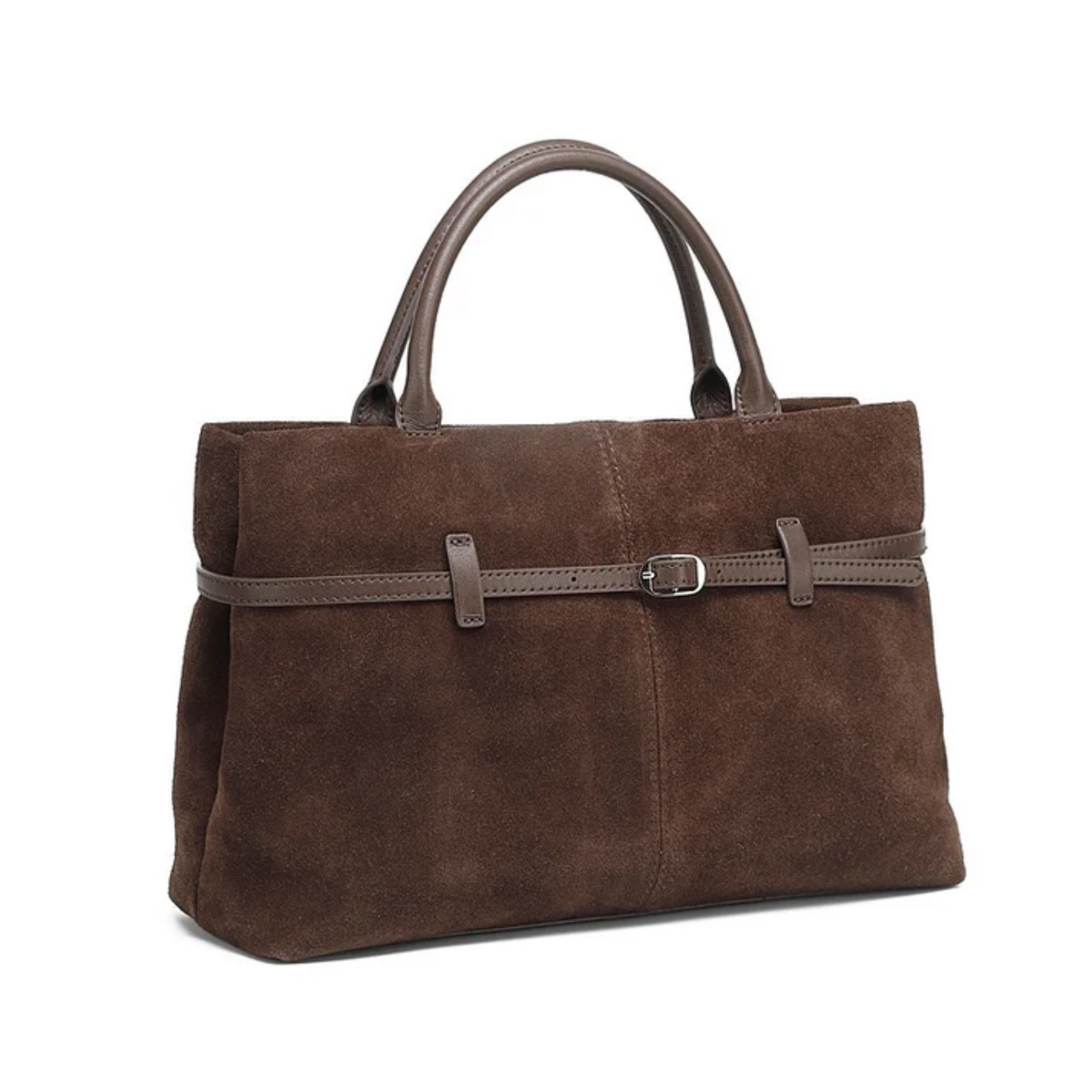 Elyra Wildleder Strukturierte Echtleder-Shopper-Tasche
