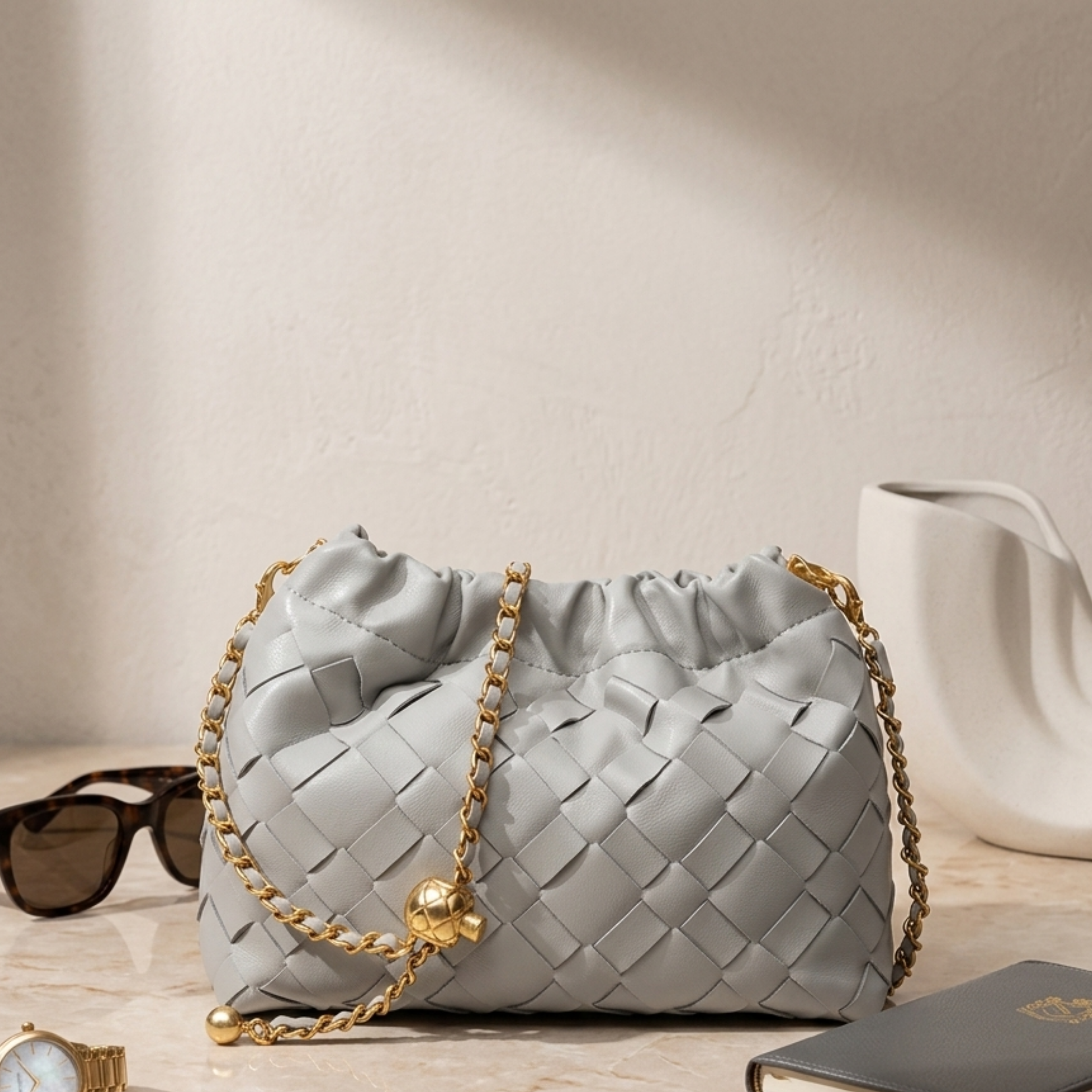Liorienne Schultertasche aus echtem Leder