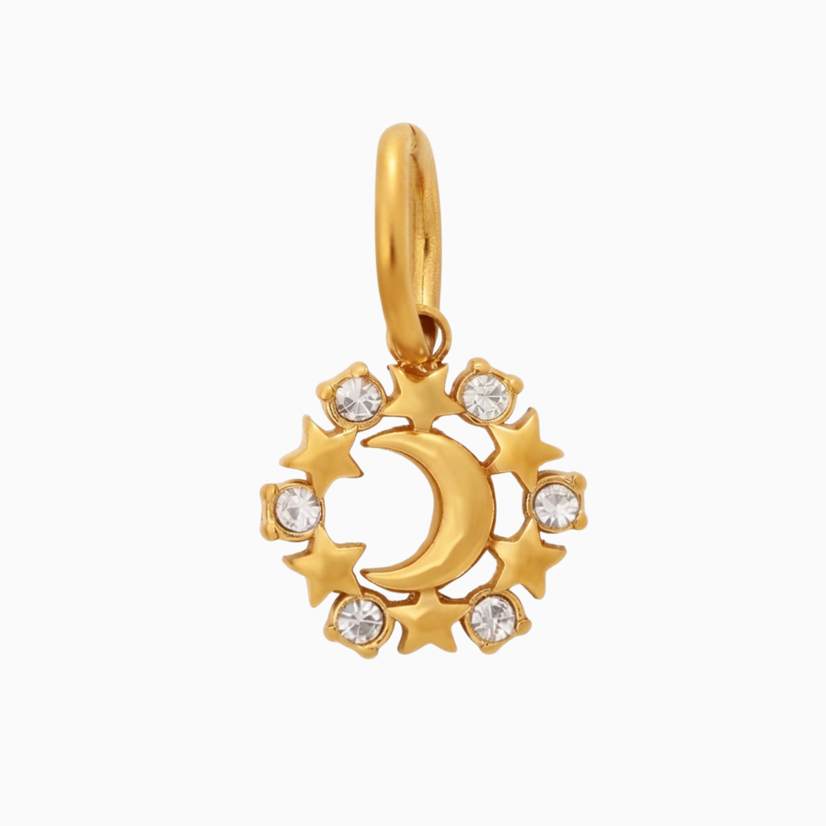 Charms - Goldener himmlischer Mondanhänger