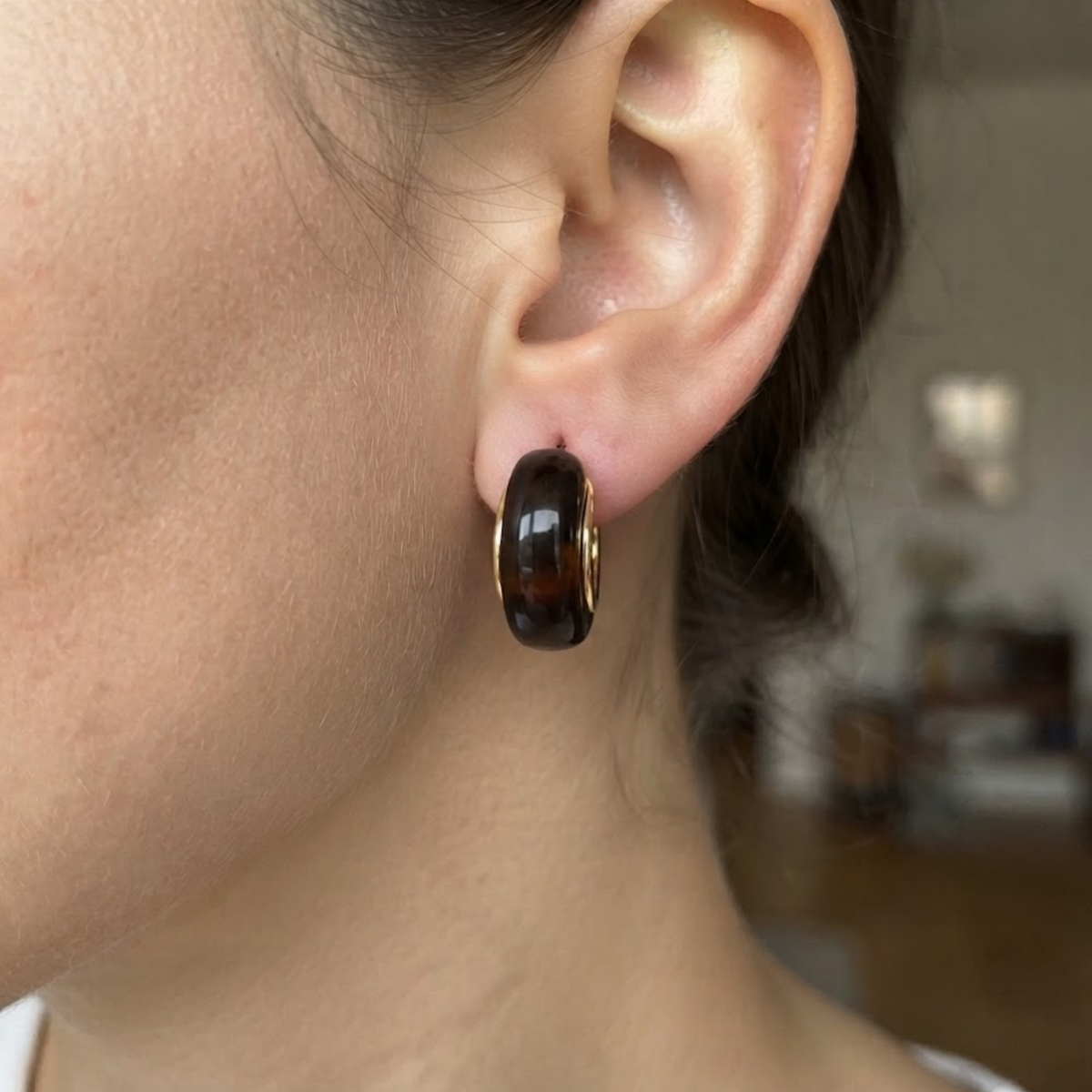 Aureliene Fleur Hoop Earrings