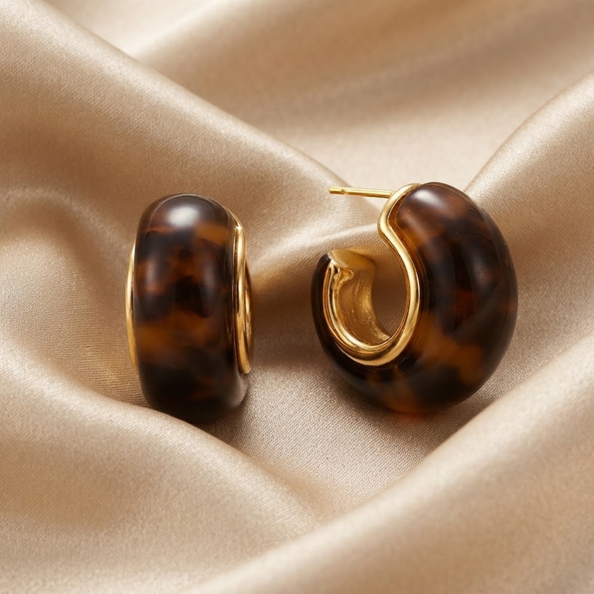 Aureliene Fleur Hoop Earrings