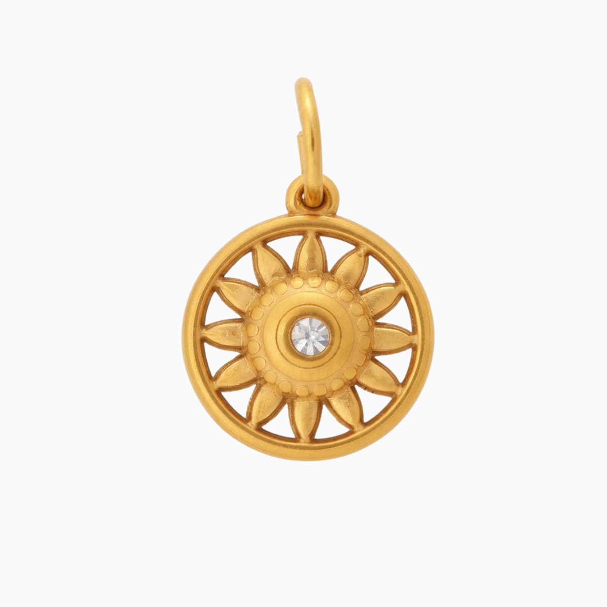Charms - Goldener Sonnenausbruch-Anhänger