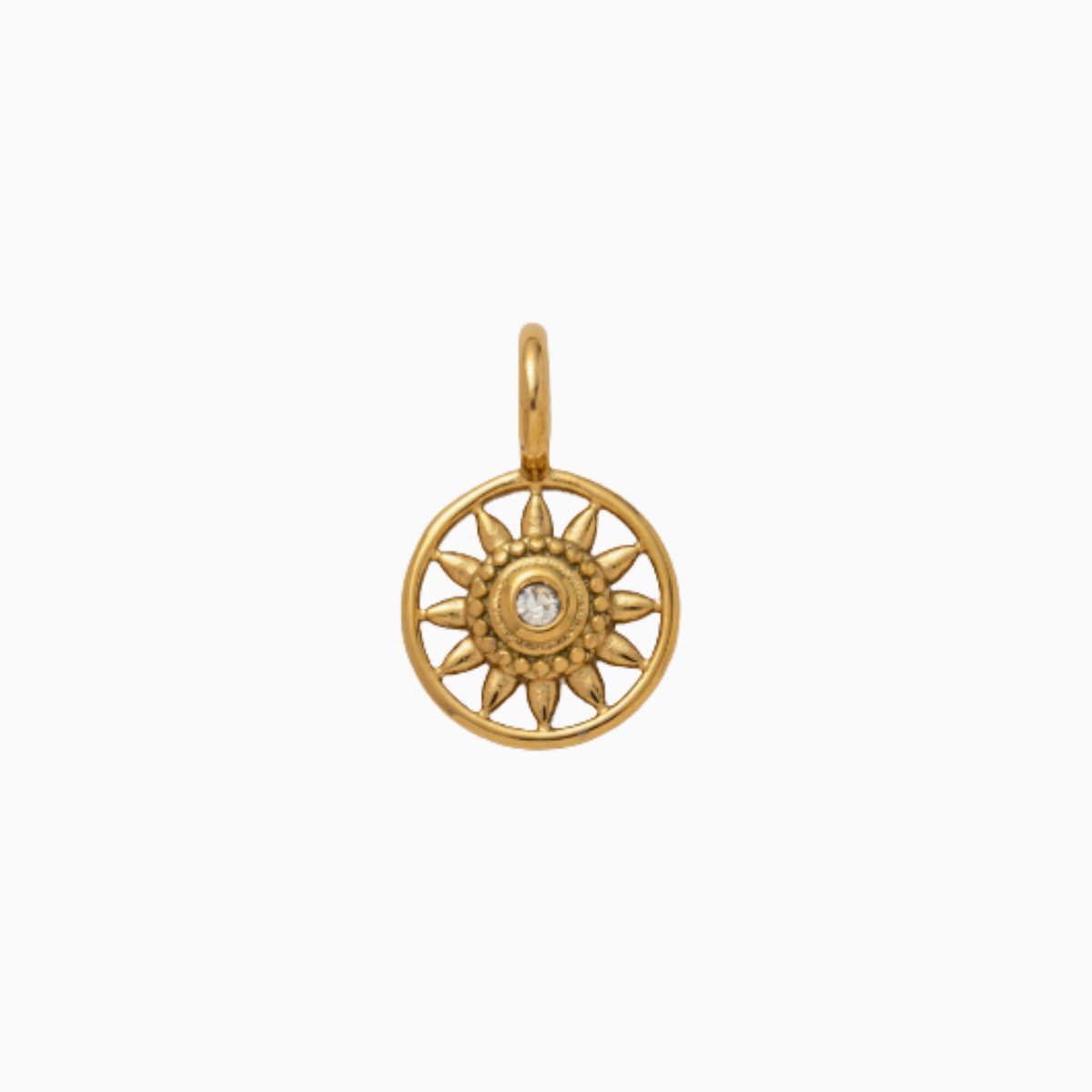 Charms - Gold Sunshine Pendant