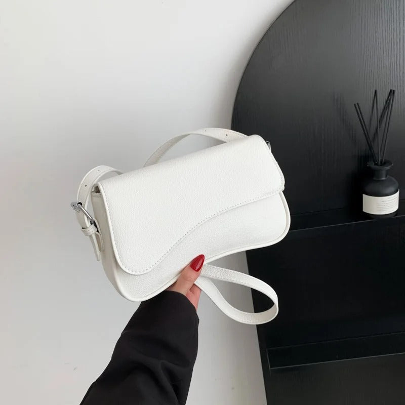 Celestia Curve Baguette Shoulder Bag