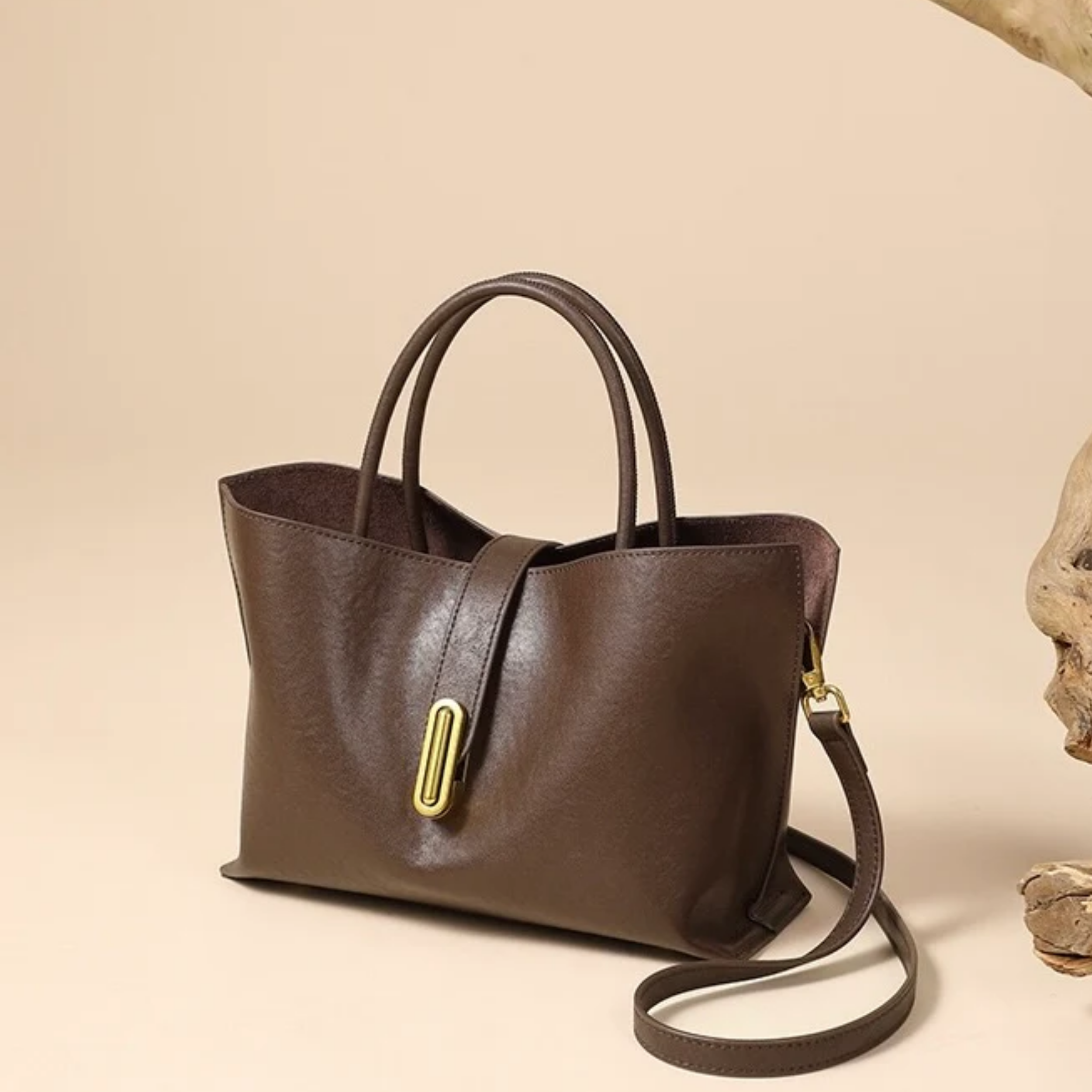 Fräulein Echtleder Crossbody Tote Bag