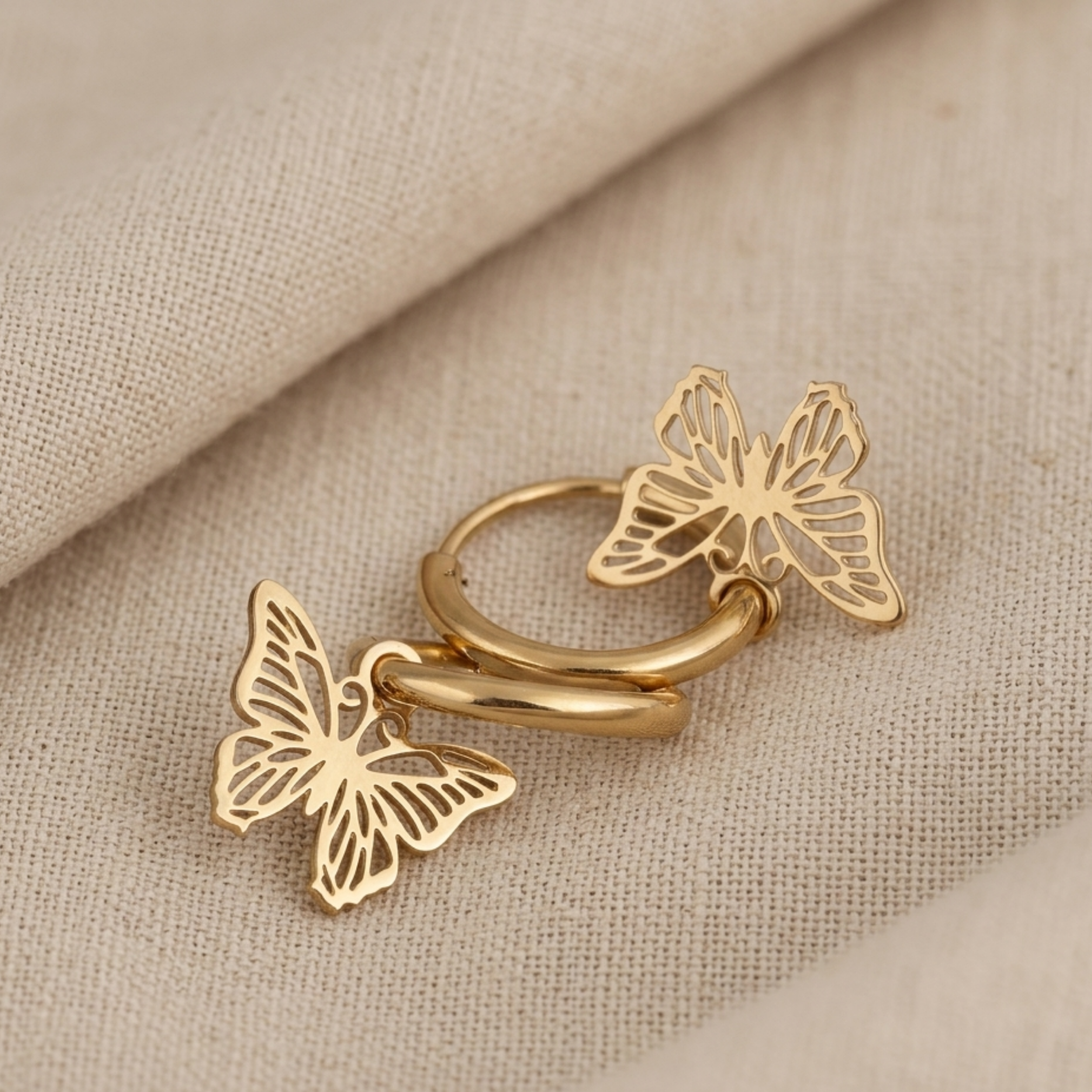 Elysia Butterfly Creolen Ohrringe