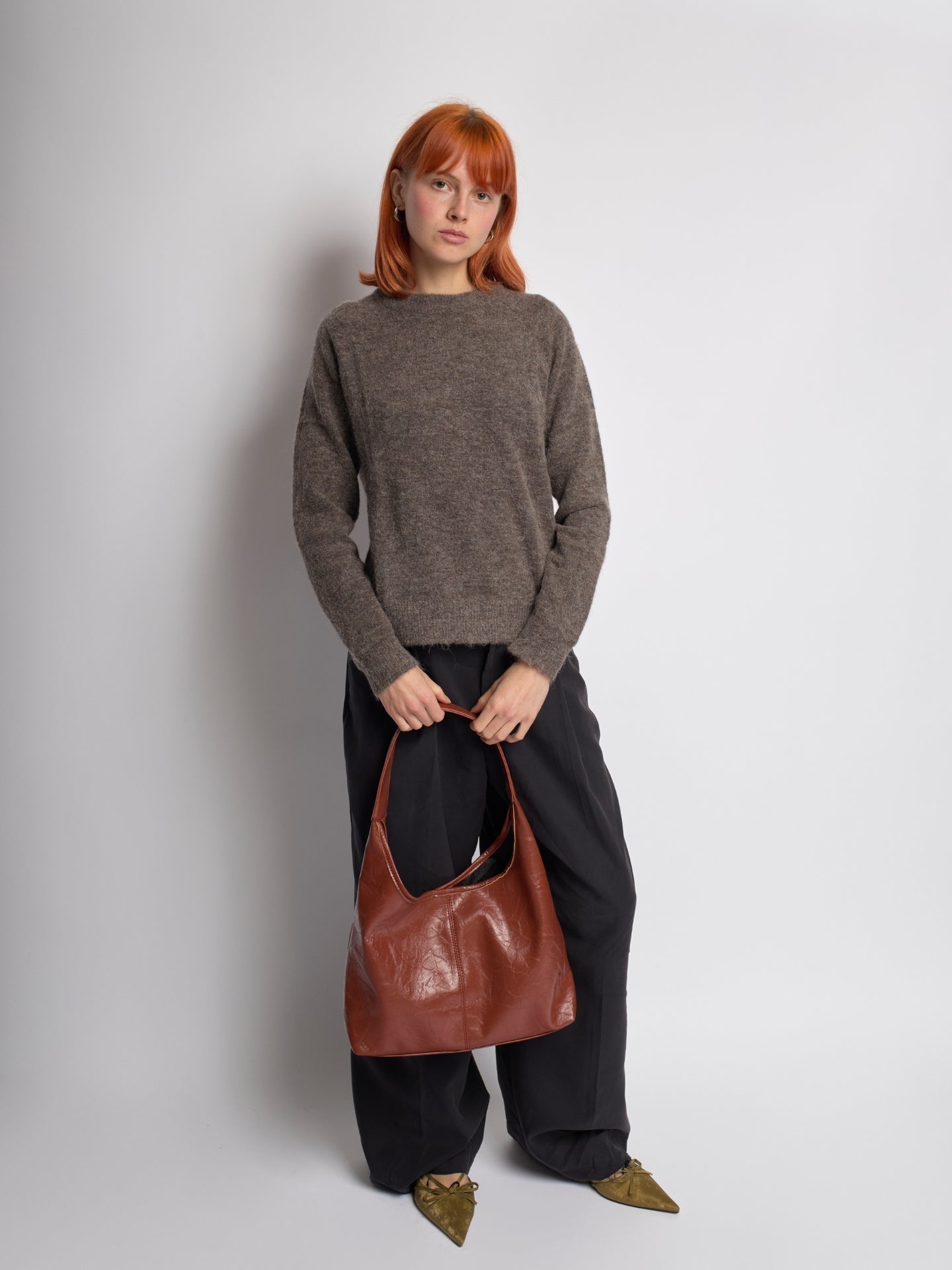 Scarlett Distressed Vegan Leather Tote