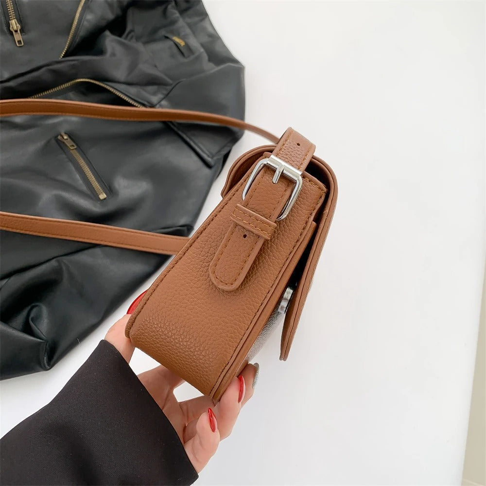 Celestia Curve Baguette Shoulder Bag